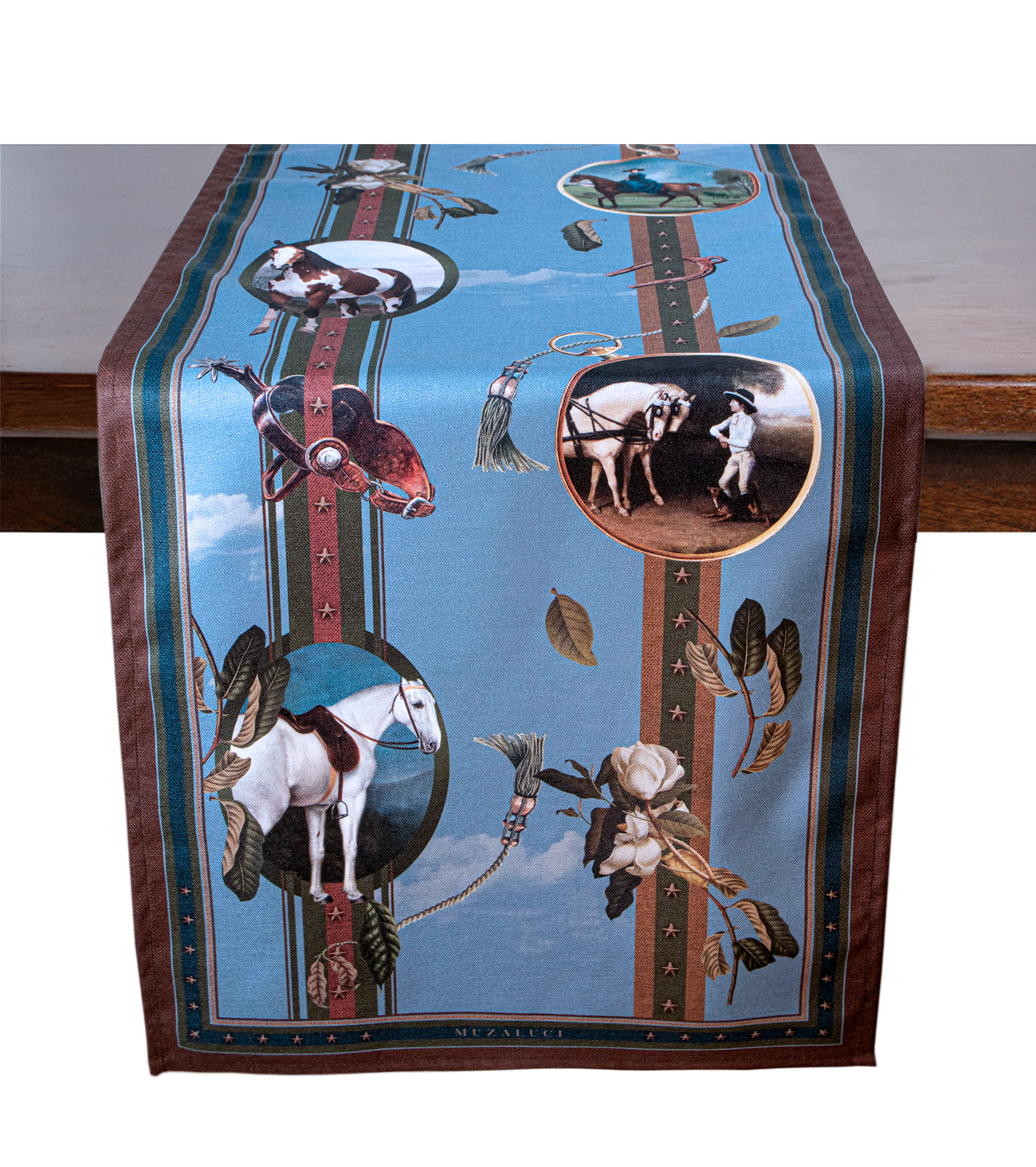 Luxury silk table runner for formal dinners