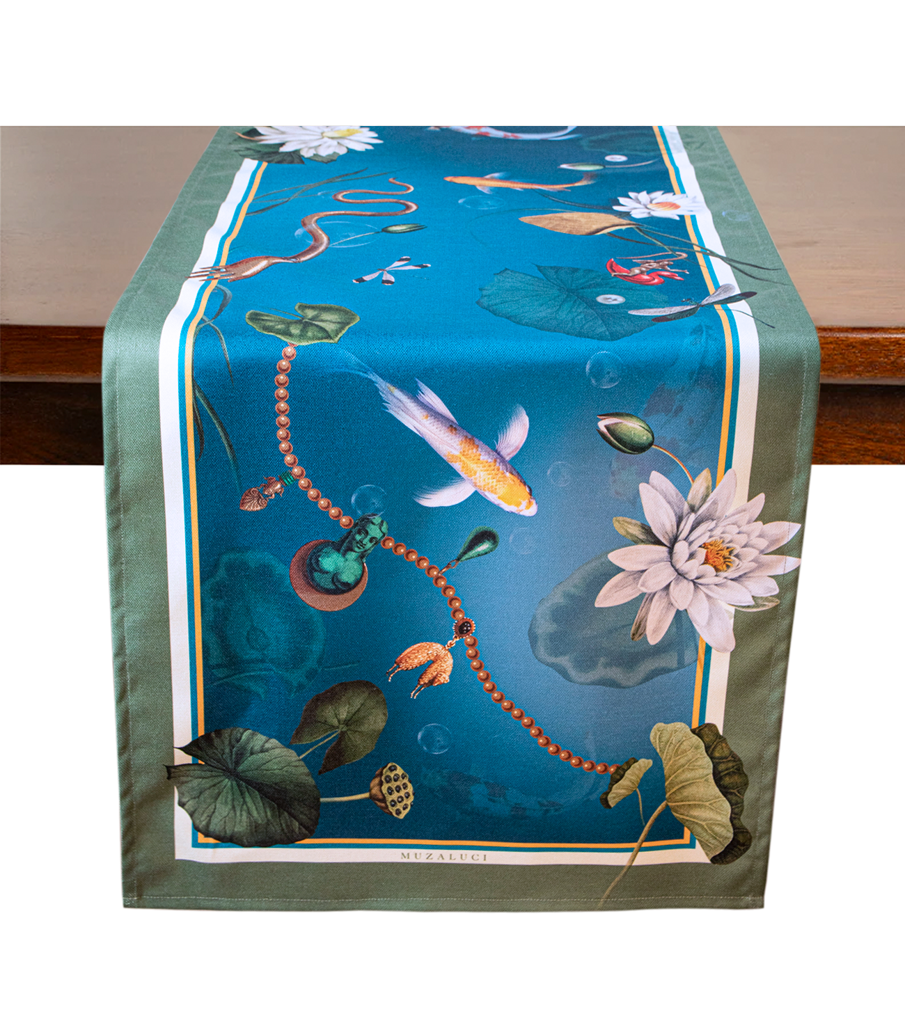 Floral table runner for spring and summer themes