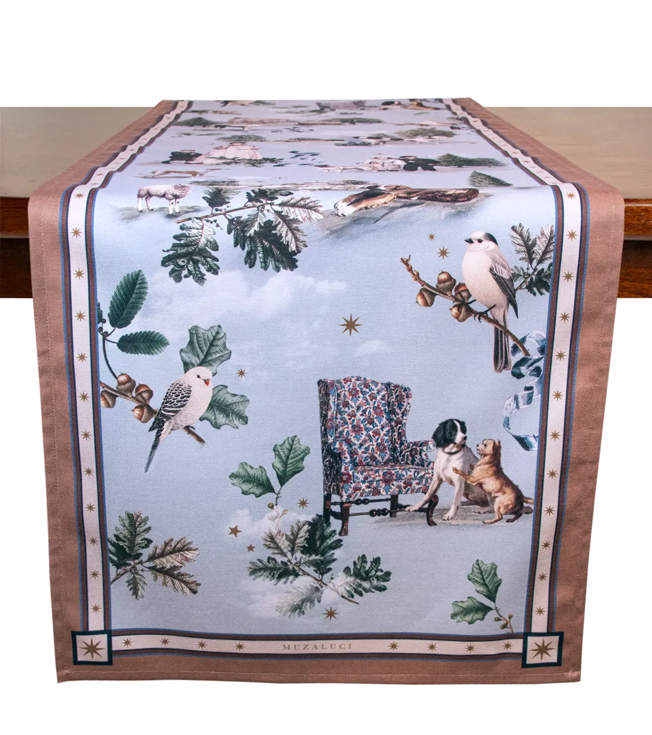 Featuring a simple tone-on-tone hem and printed using sublimation, these high-quality accessories add a refined, sophisticated ambiance to any dining occasion.