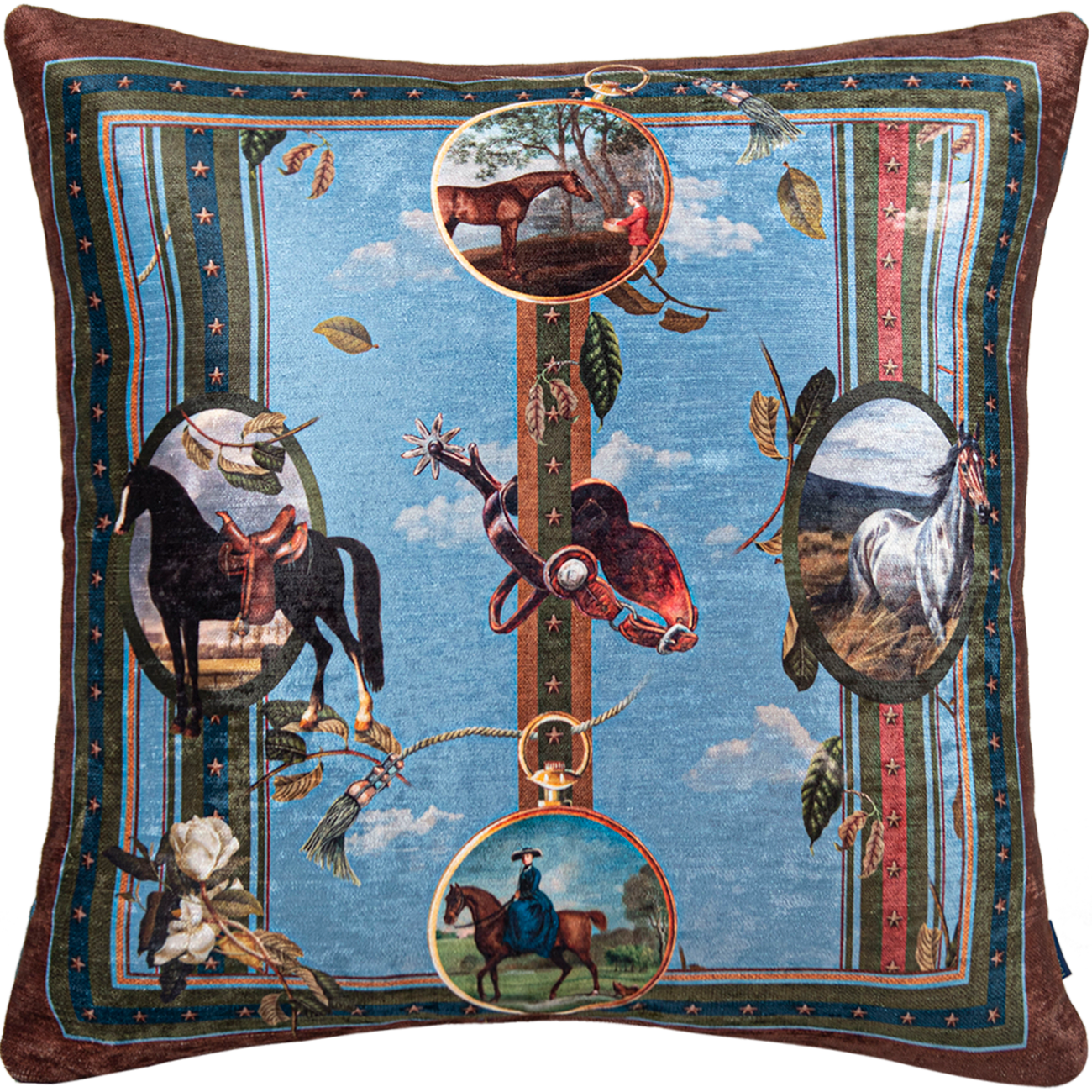 Horses - Velvet Pillow