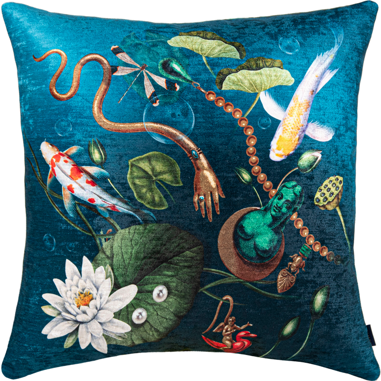 Koi Hand - Velvet Pillow