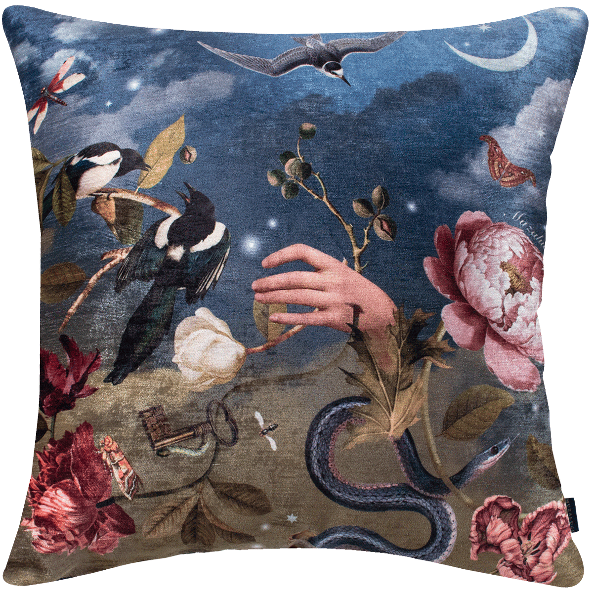 Velvet Pillow - Eden Serpent