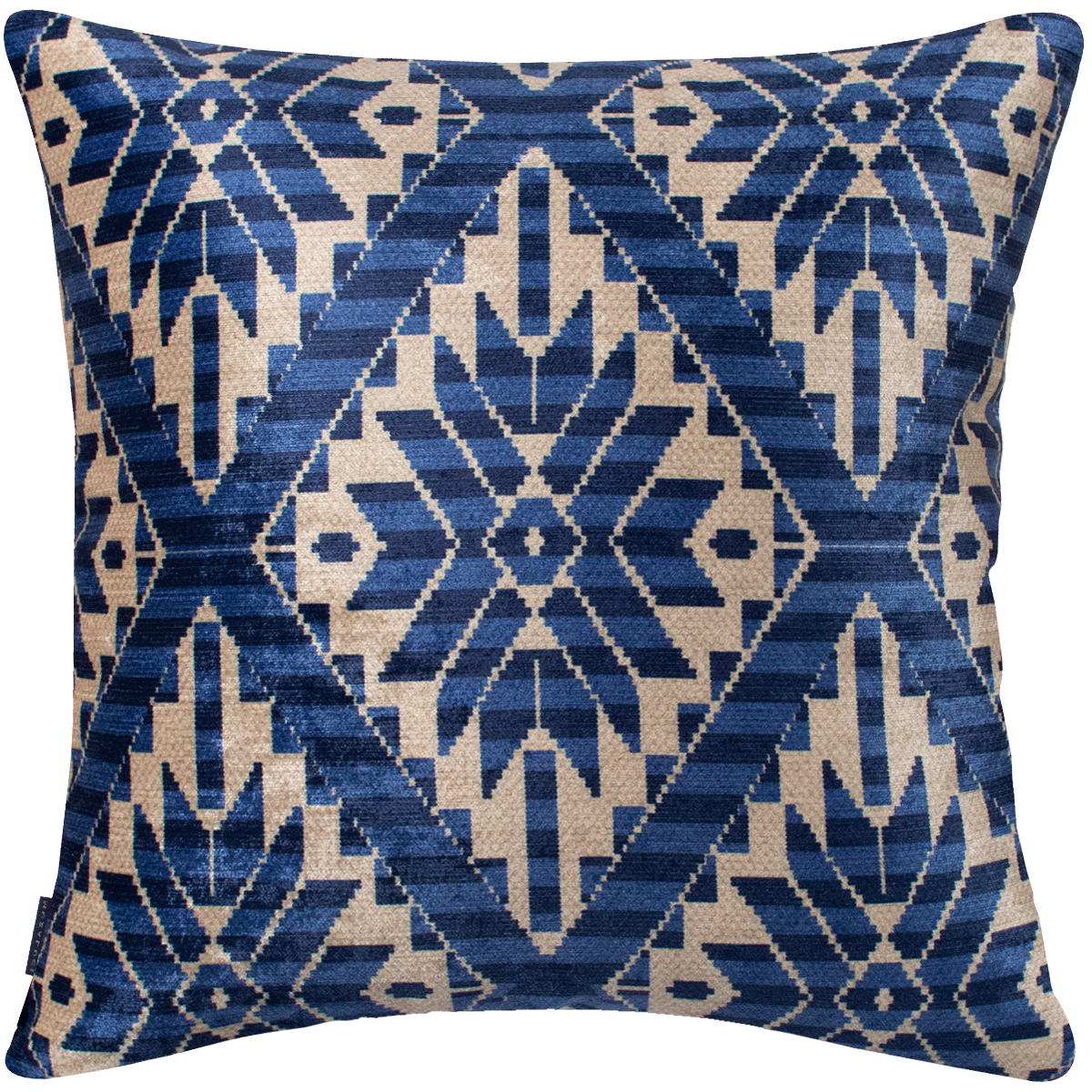 Velvet Pillow - Mexica Blue