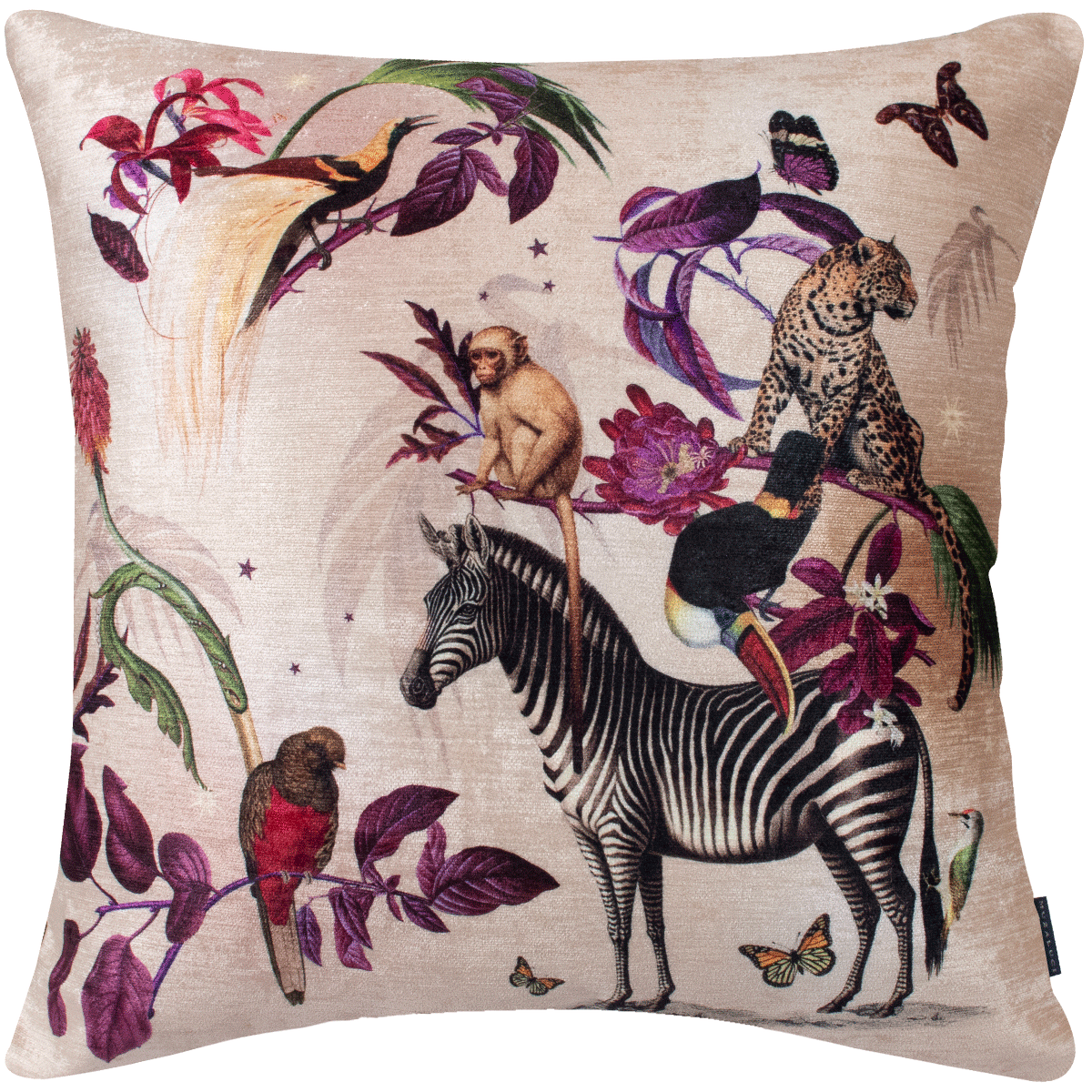 Velvet Pillow - Natura Zebra