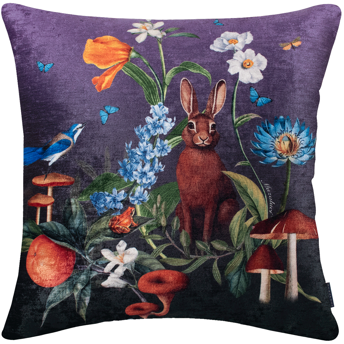 Velvet Pillow - Woodland Conejo