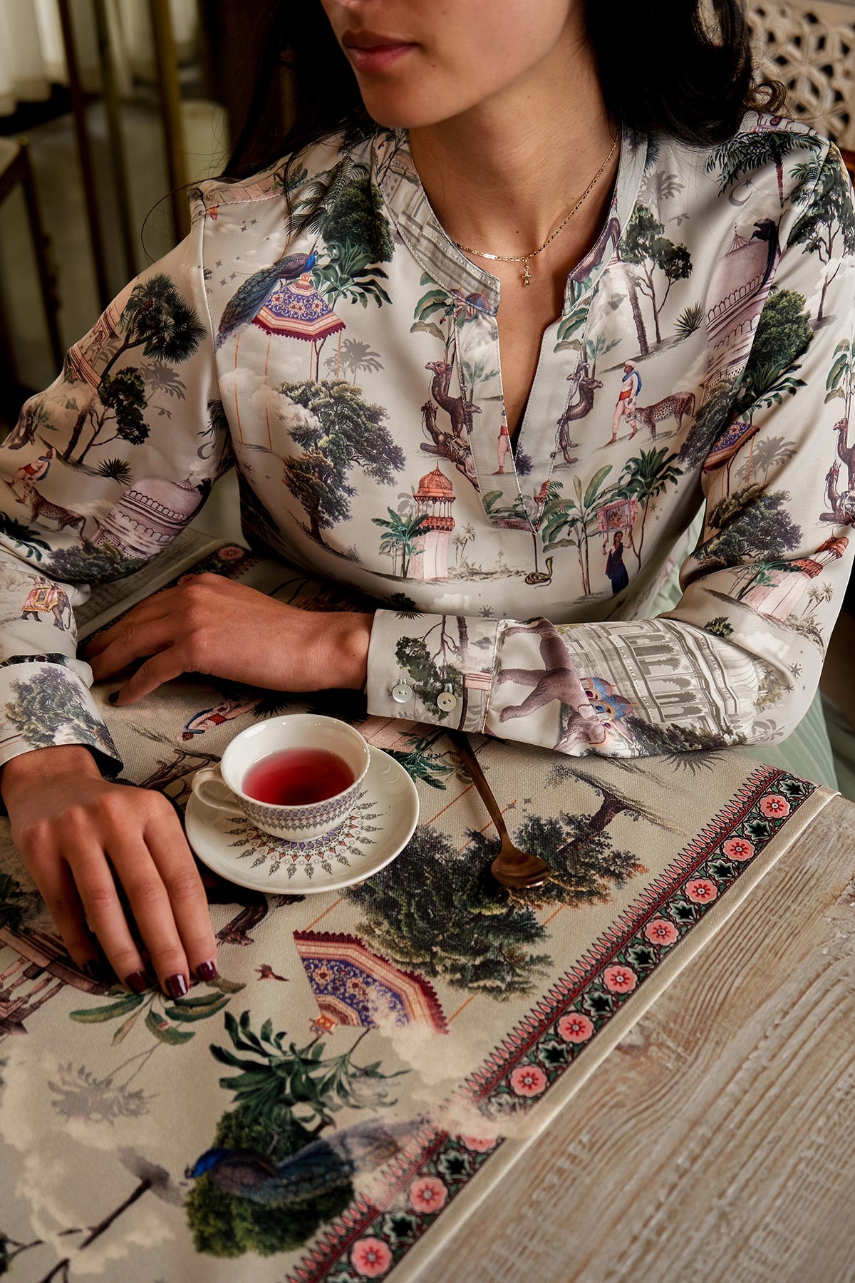 Nehru Blouse - Desierto