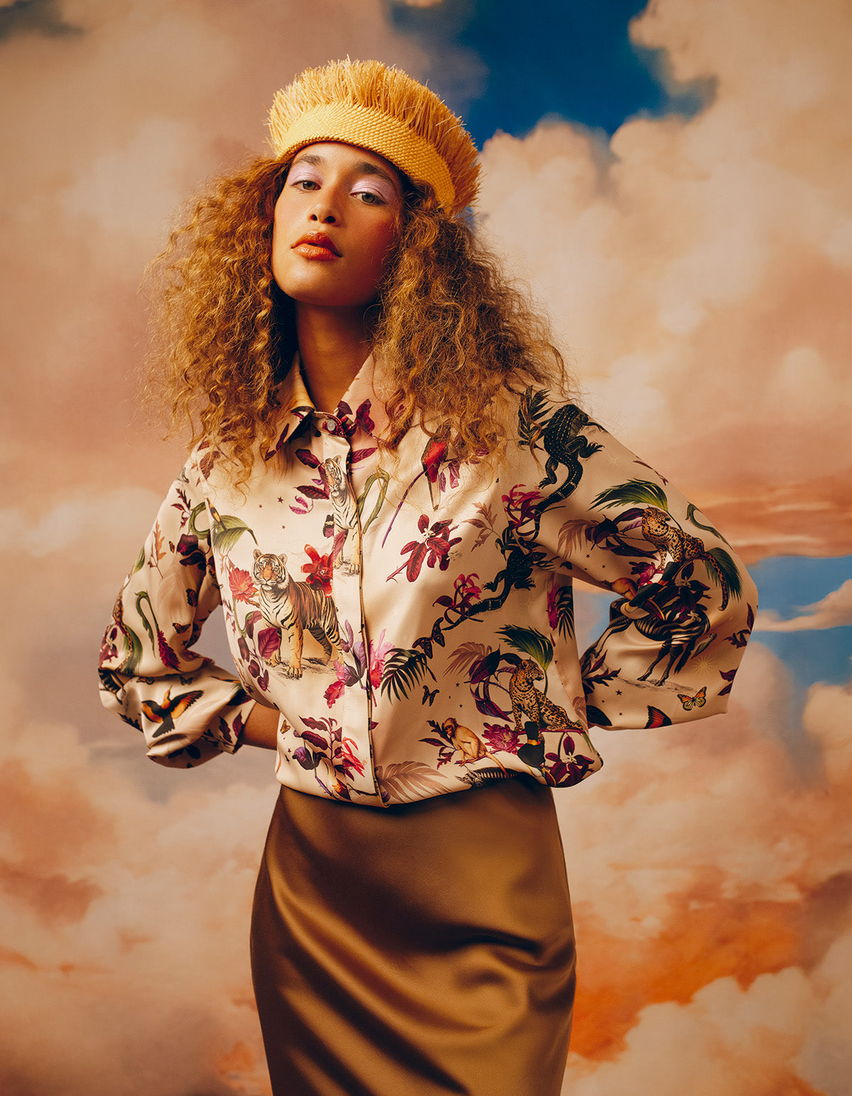 Siik Blouse - Natura