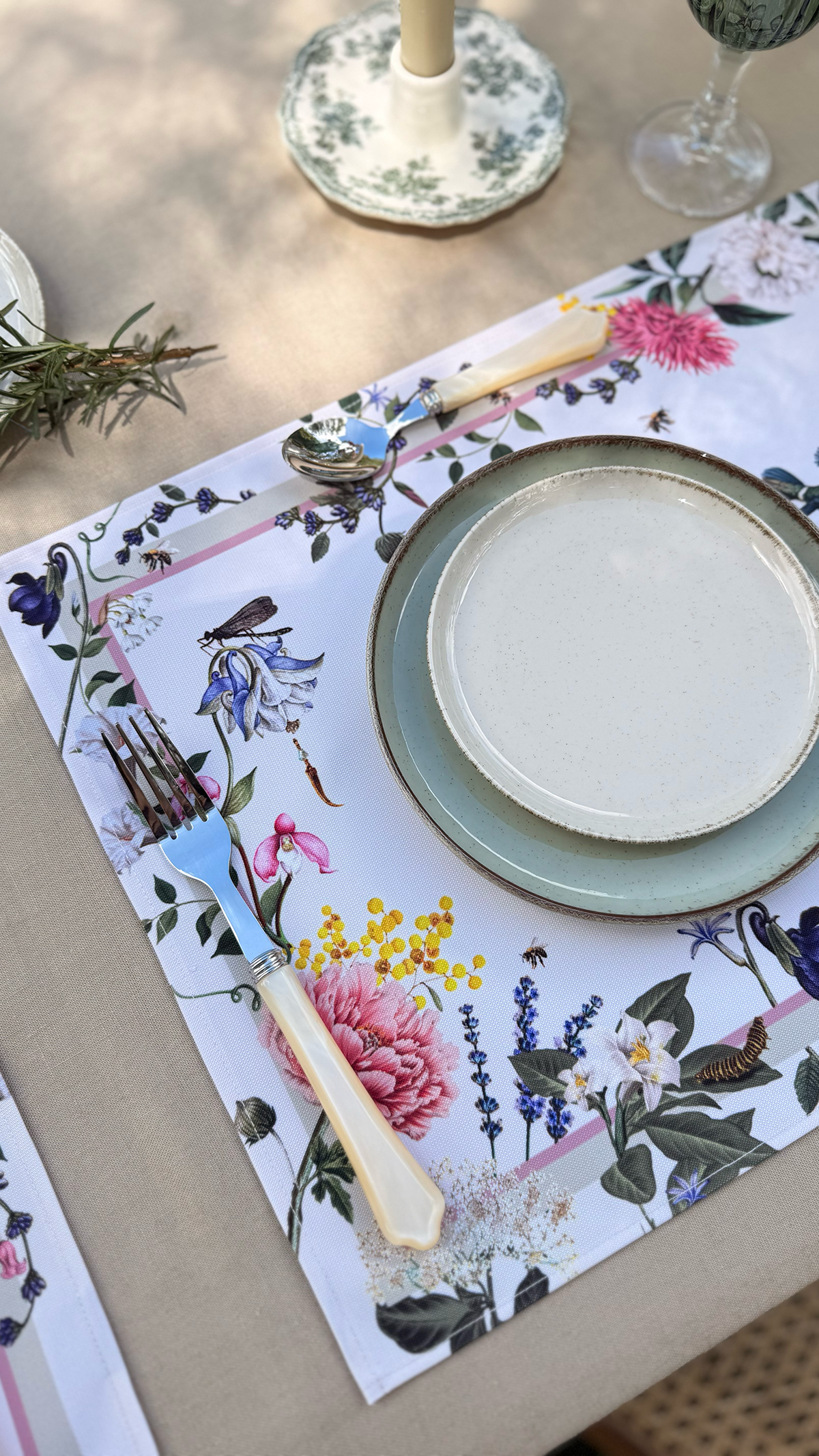 Placemat - The Garden Ivory
