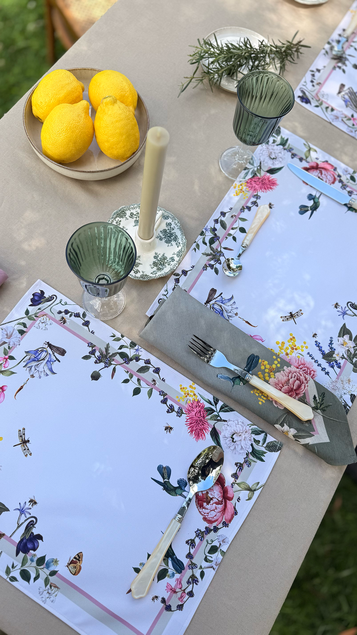 Placemat - The Garden Ivory