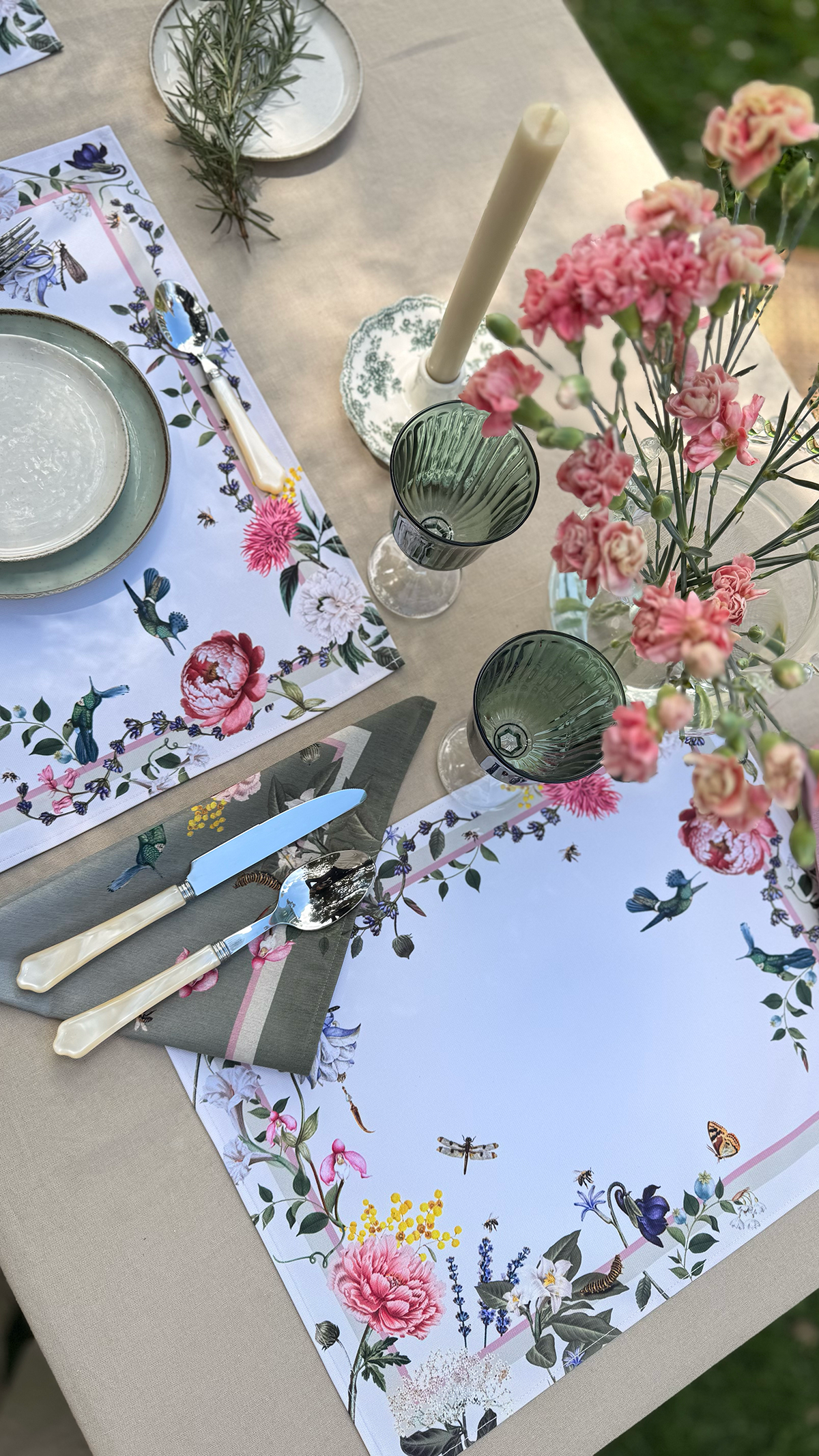 Placemat - The Garden Ivory