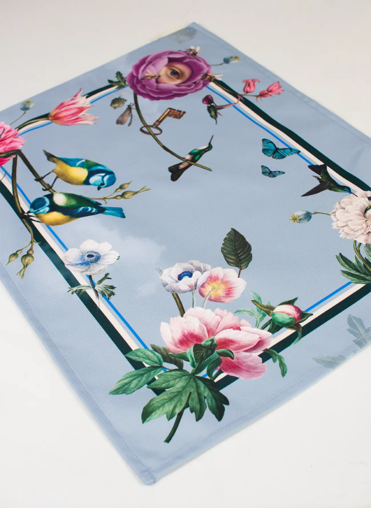 Complete the ensemble with our matching napkins and coasters for a coordinated table setting. Subtle tone-on-tone hem detailing adds a touch of refinement.