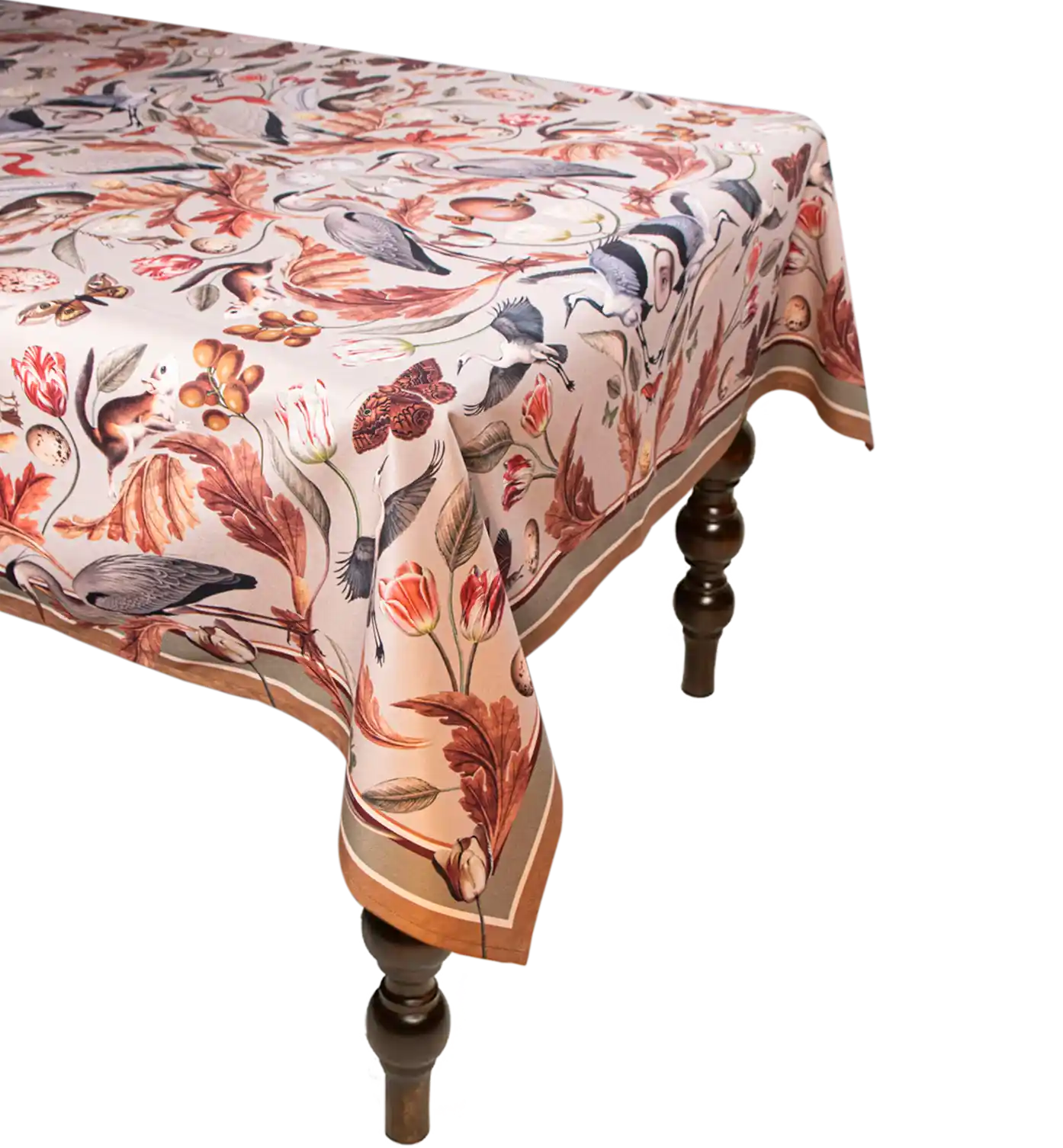 Floral tablecloth with vibrant patterns for spring decor