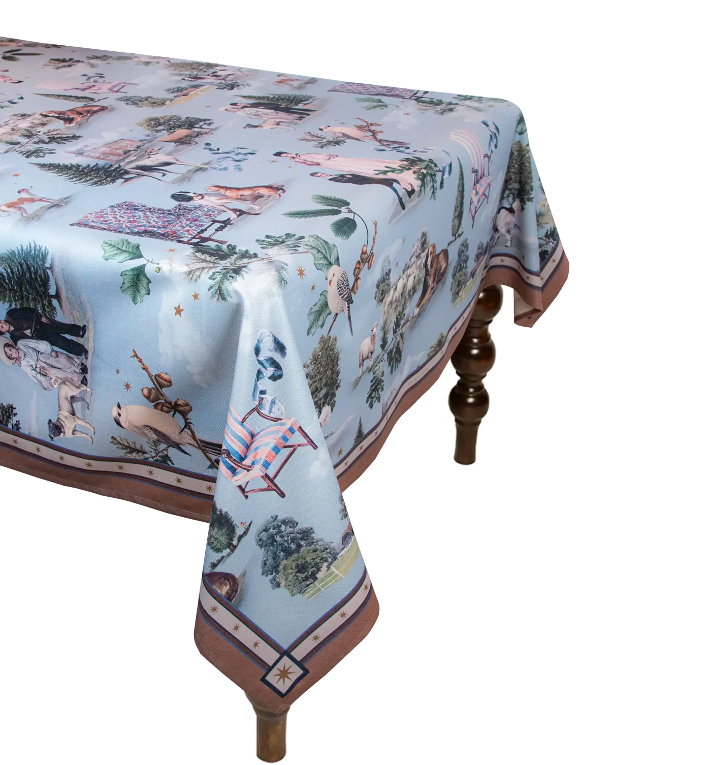 Perfectly Coordinated: Matching napkins and coasters available to complete your table setting.