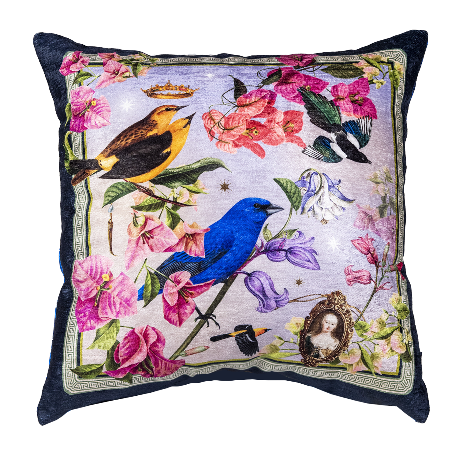 Alegria Blue - Velvet Pillow