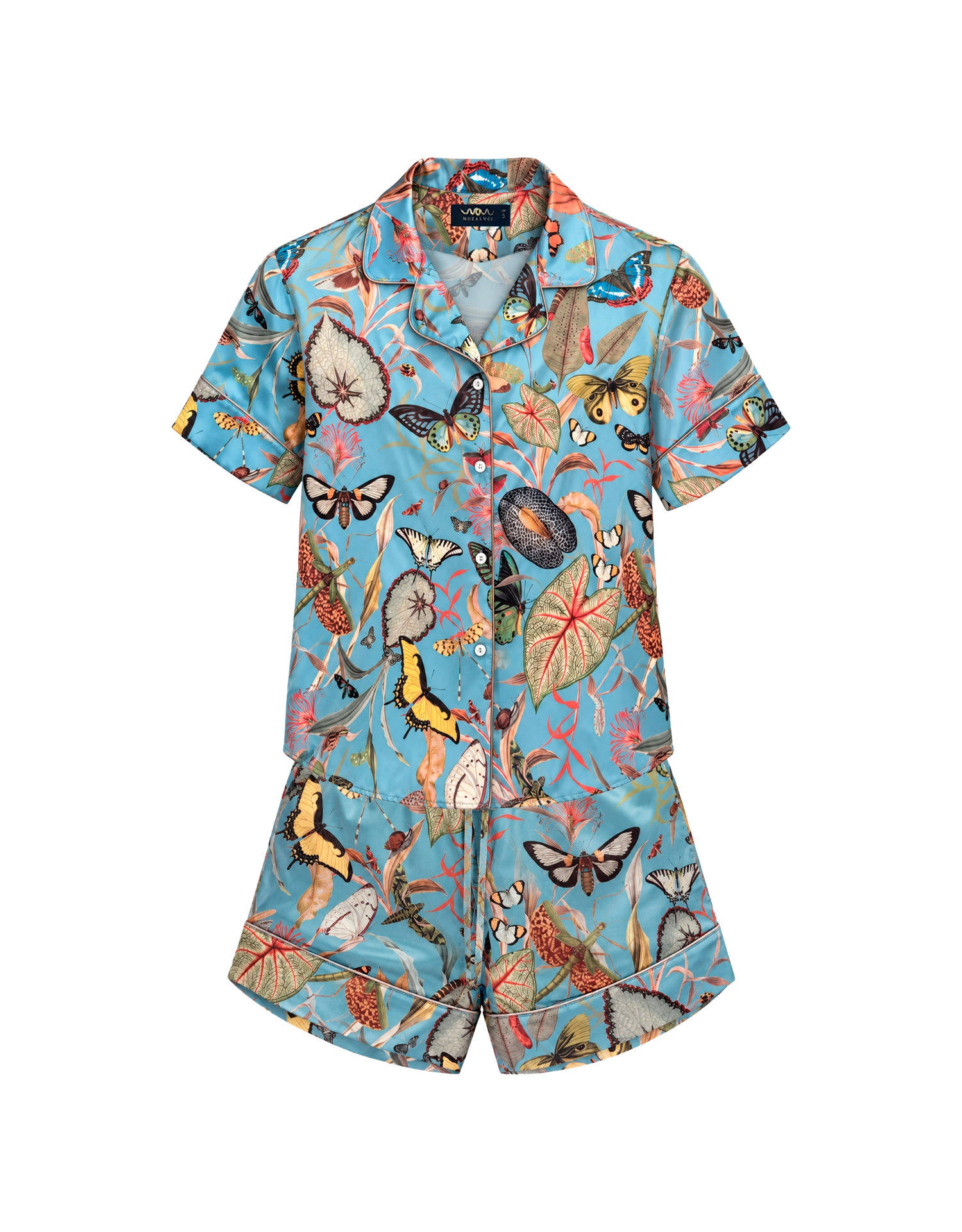 Short pajama set - Blue Butterfy