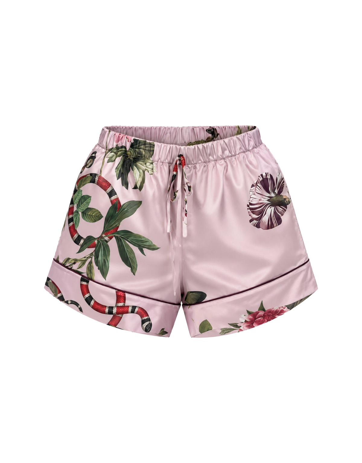 Short pajama set - Pink Serpent