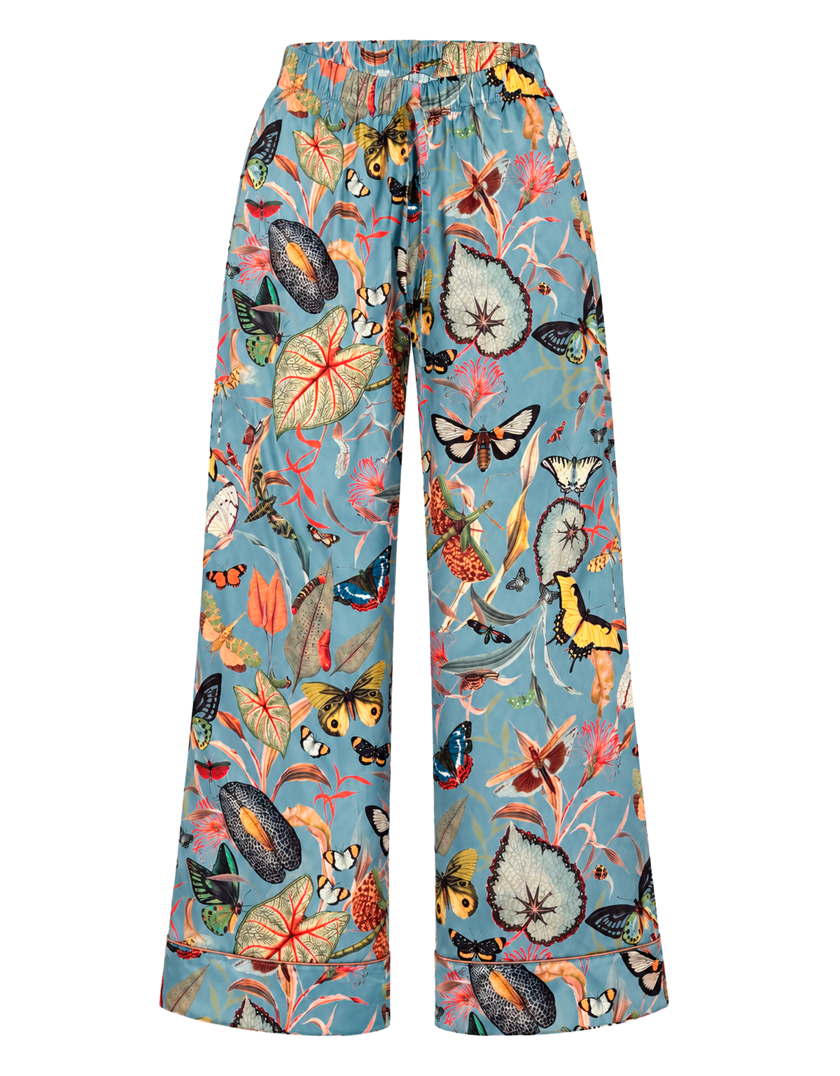 Long pajama set - Butterfly Blue