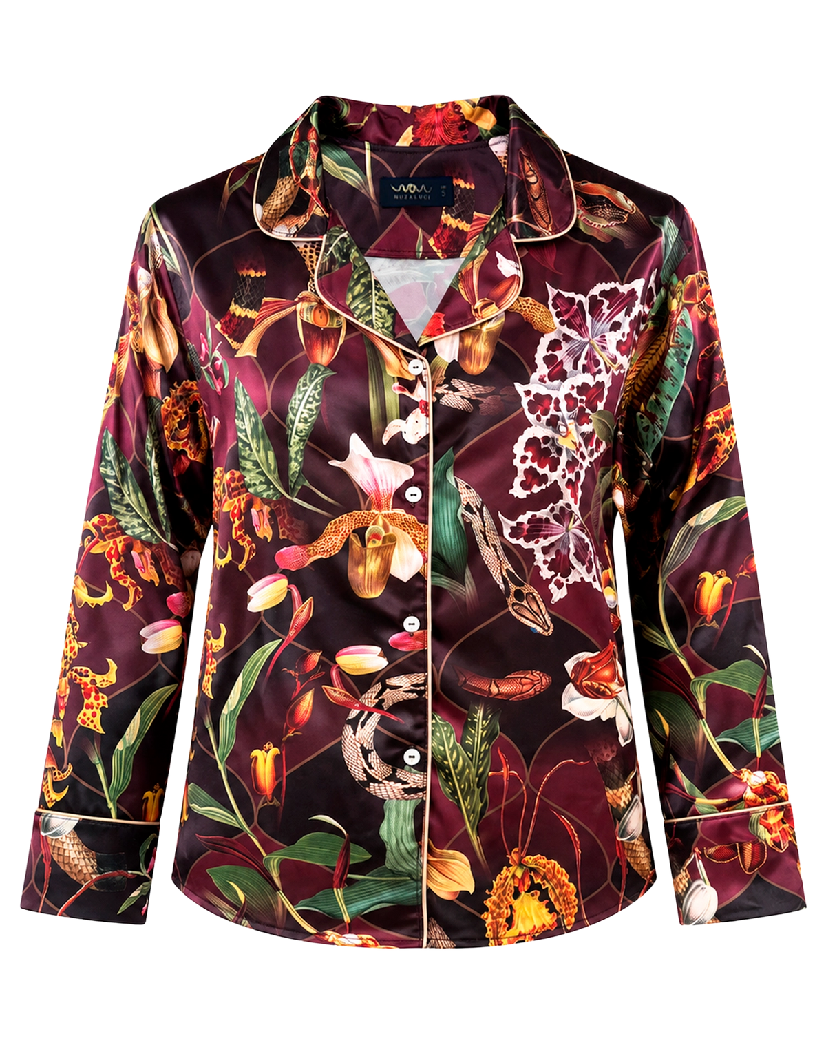 Long pajama set - Orquideas Tigre