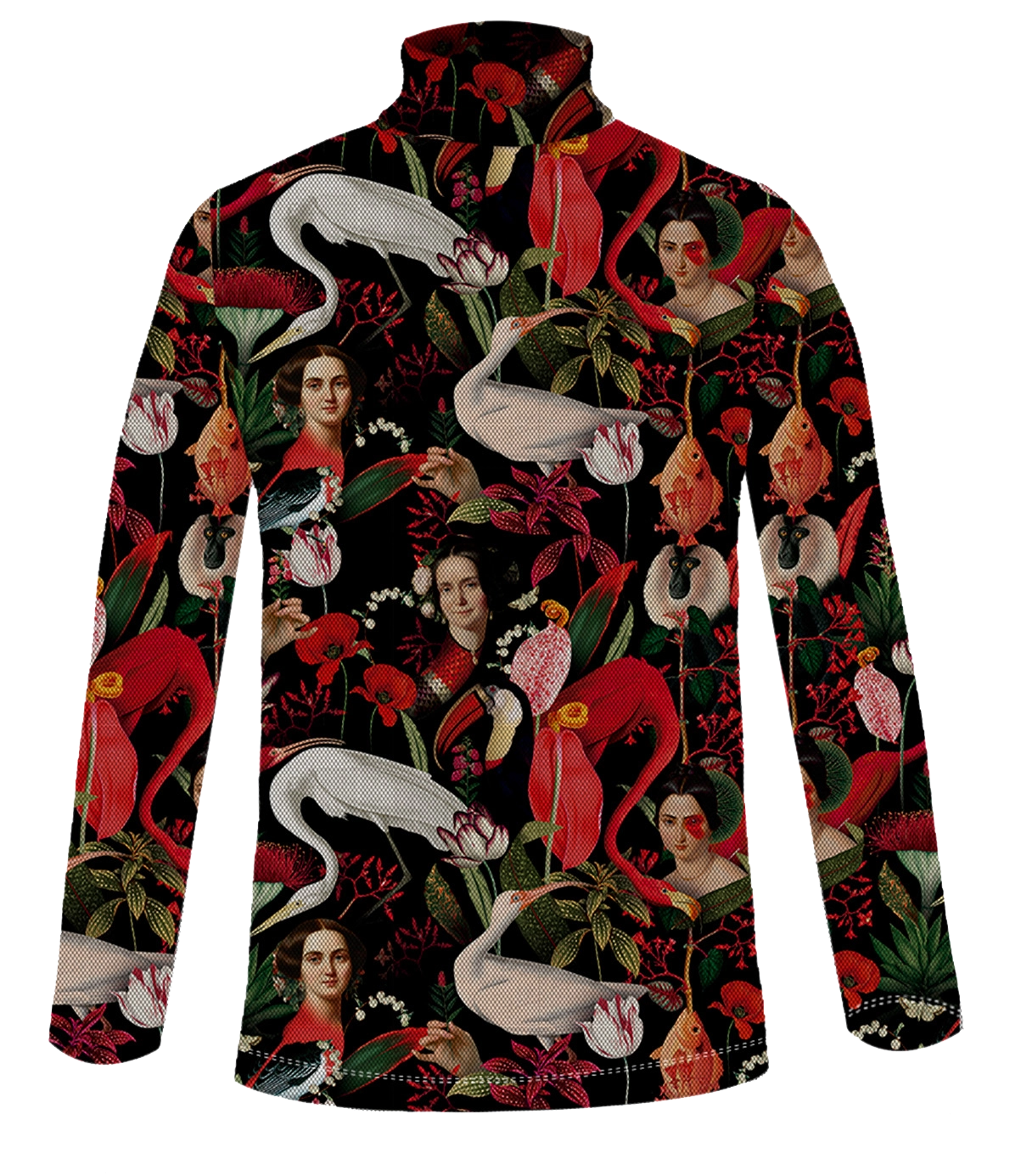 Mesh Top - Red Jungle