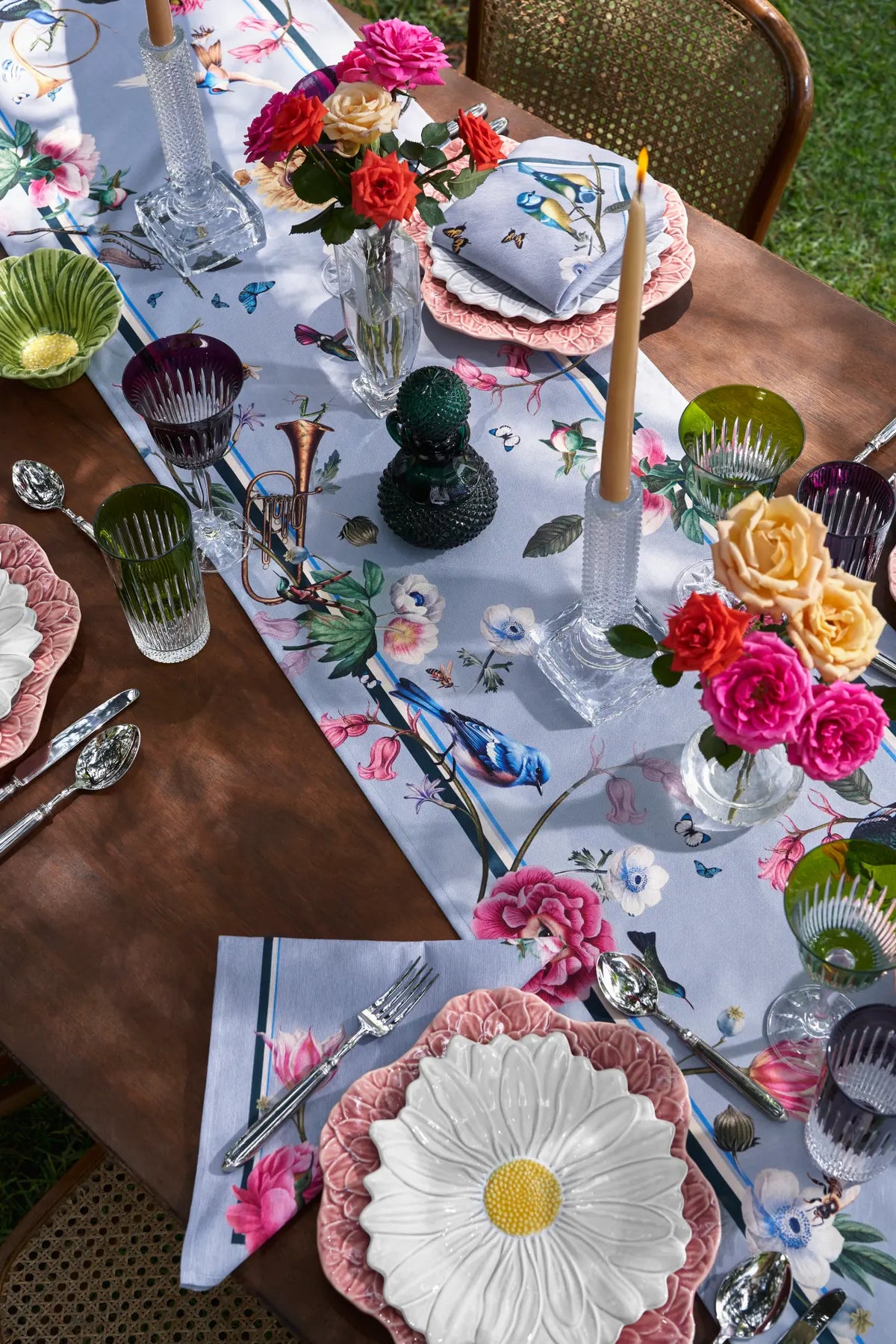 Table Runner -Blue Pollen Melody