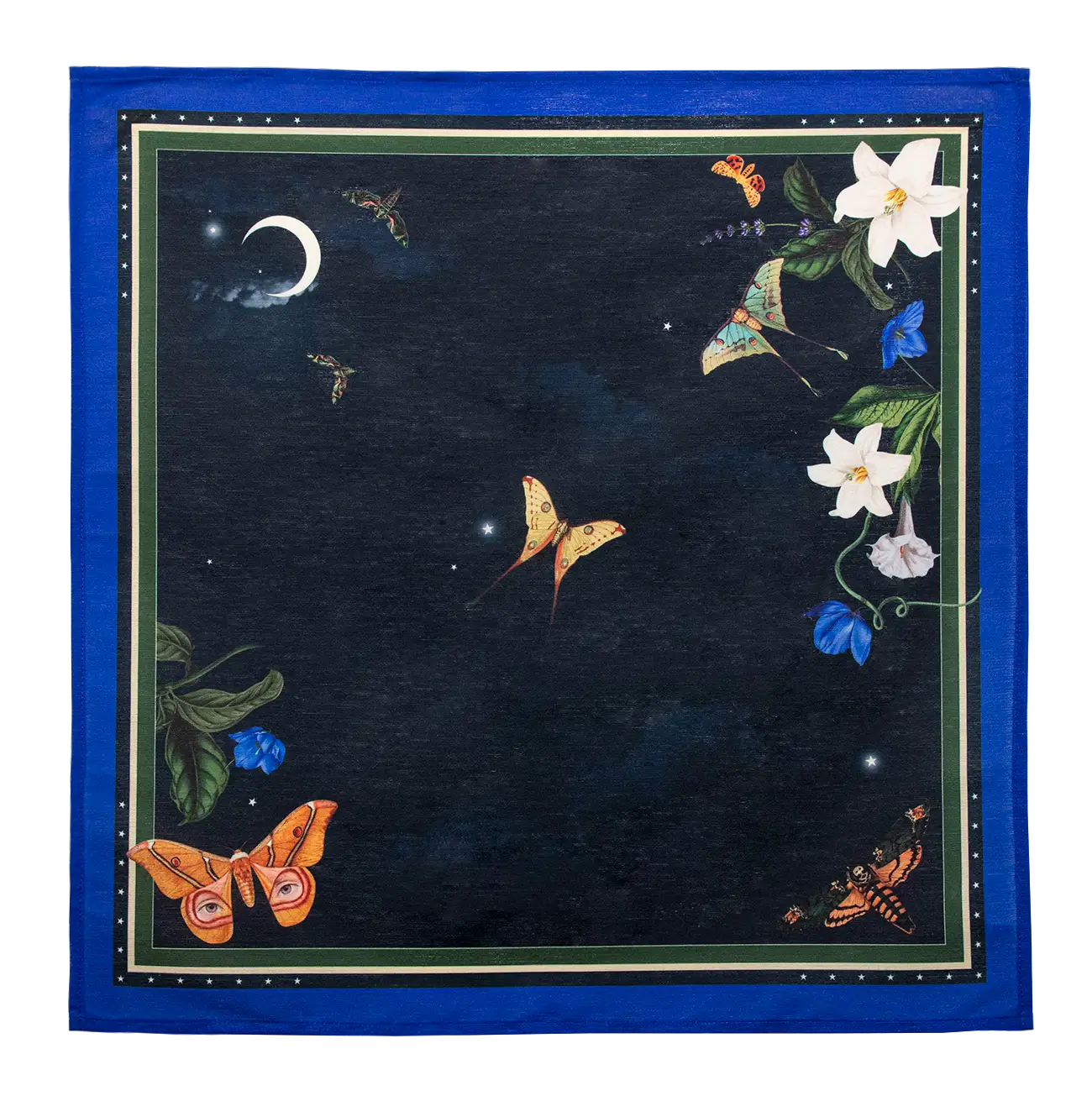napkin blue color with flowers
