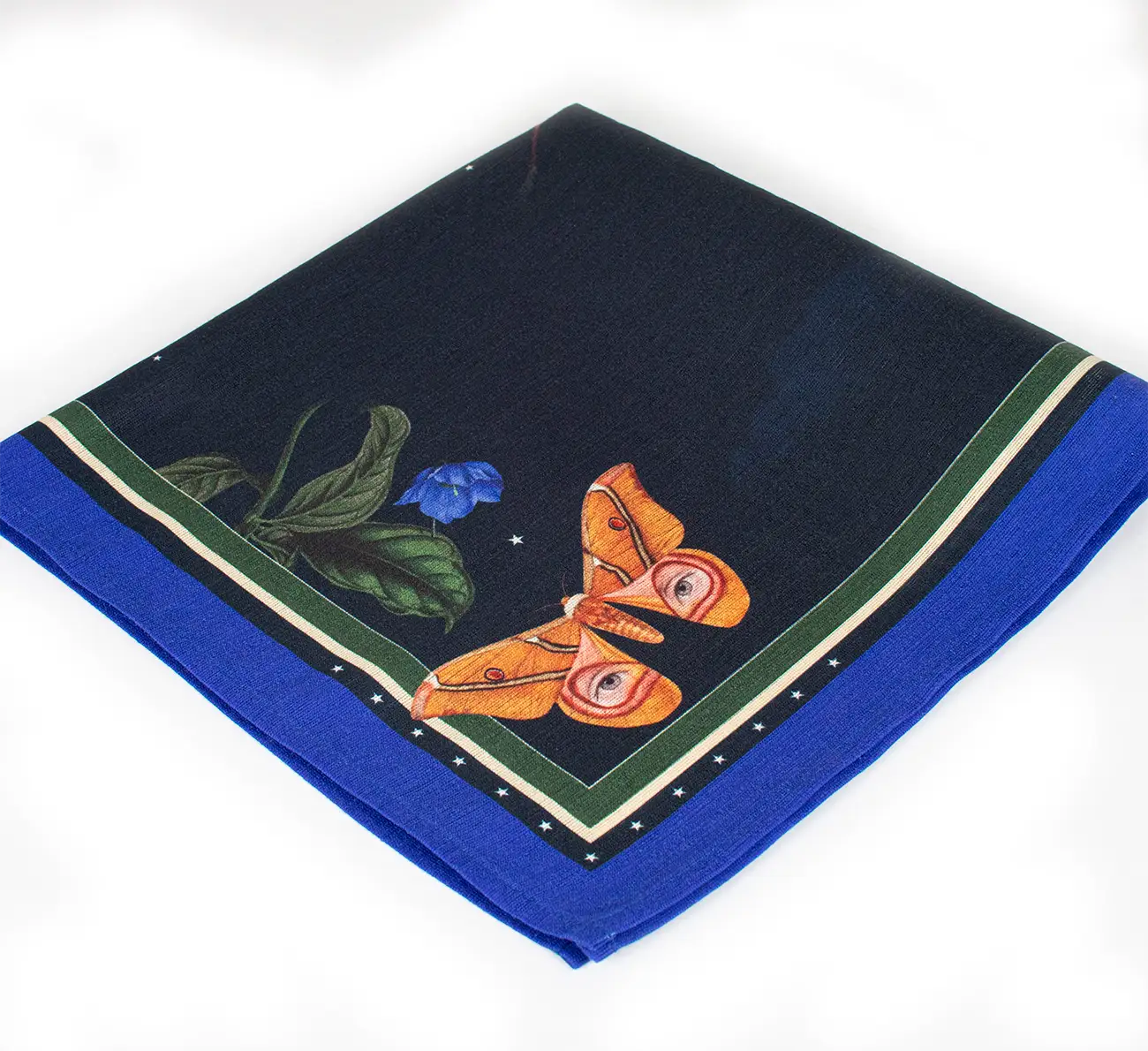 napkin color blue folding