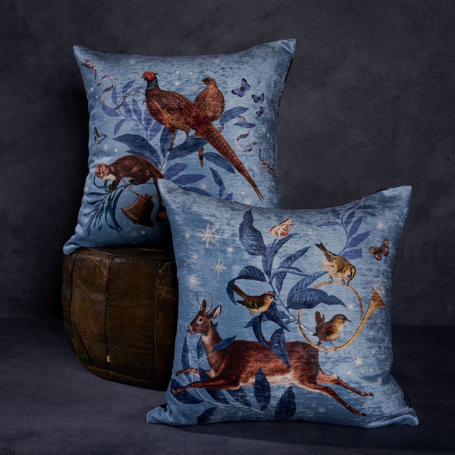 Navidad Invierno Reno - Velvet Pillow