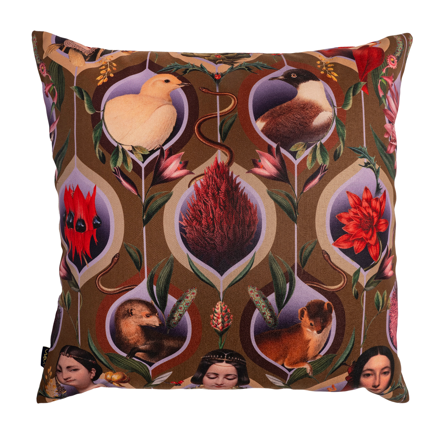 Retro Pattern - Canvas Pillow