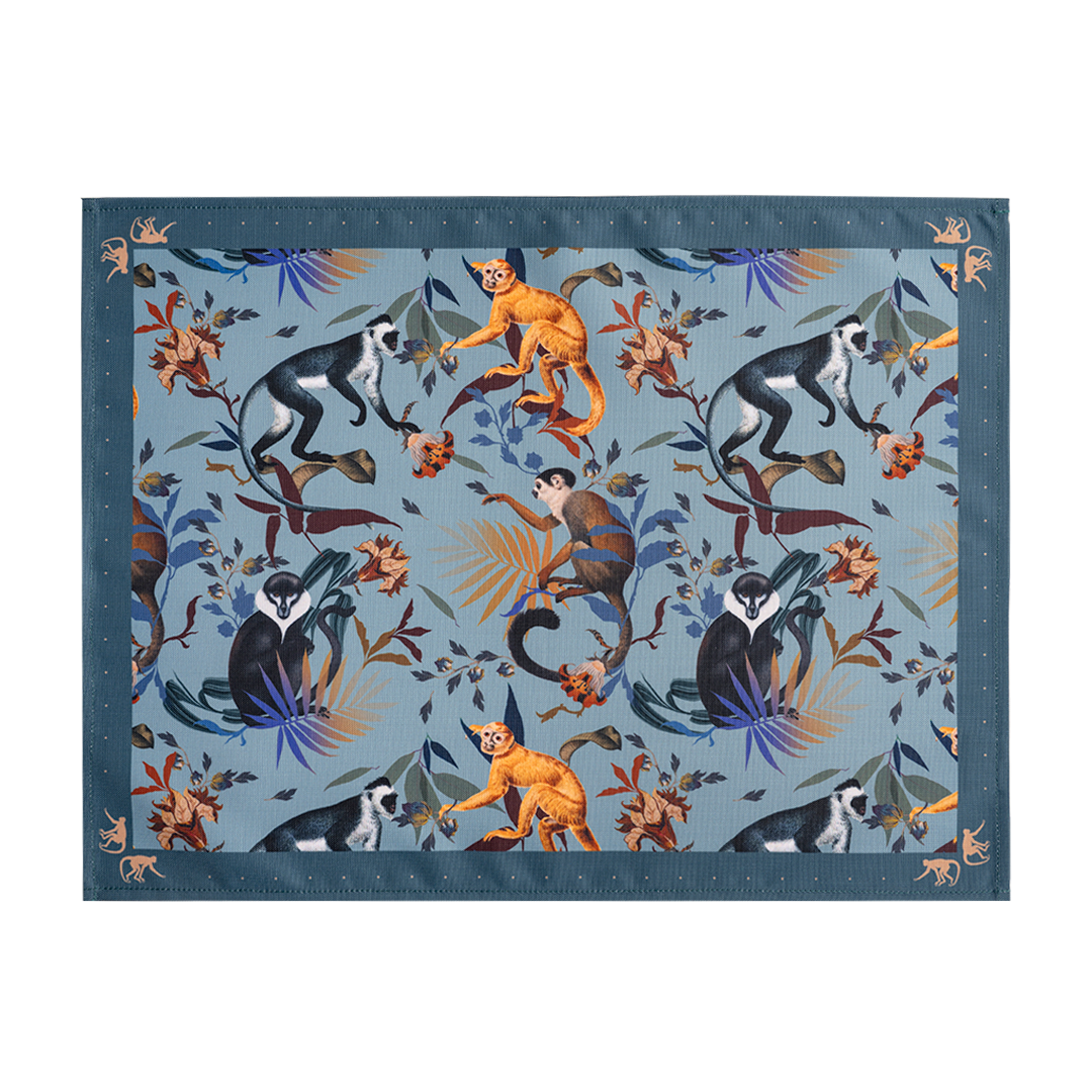 Monkeys Blue - Placemat