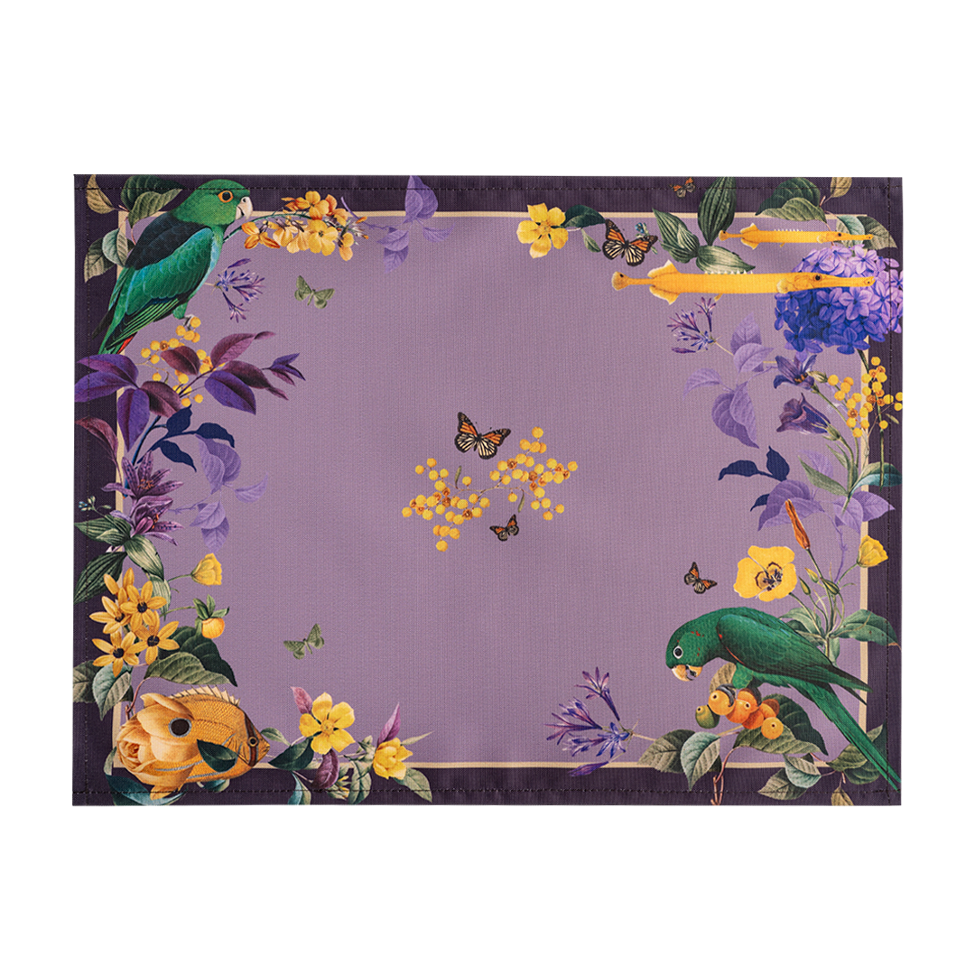 Purple table runners