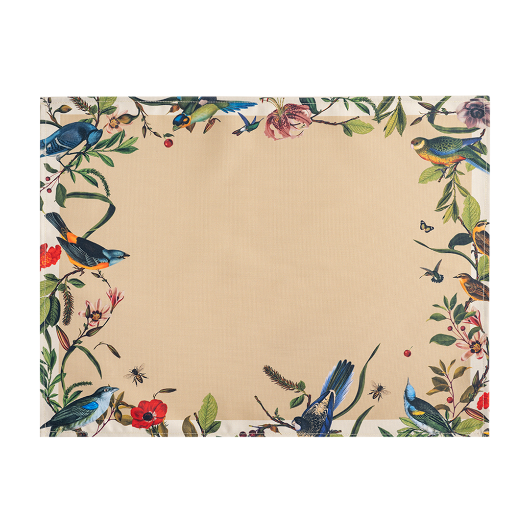 Wild Birds Green - Placemat