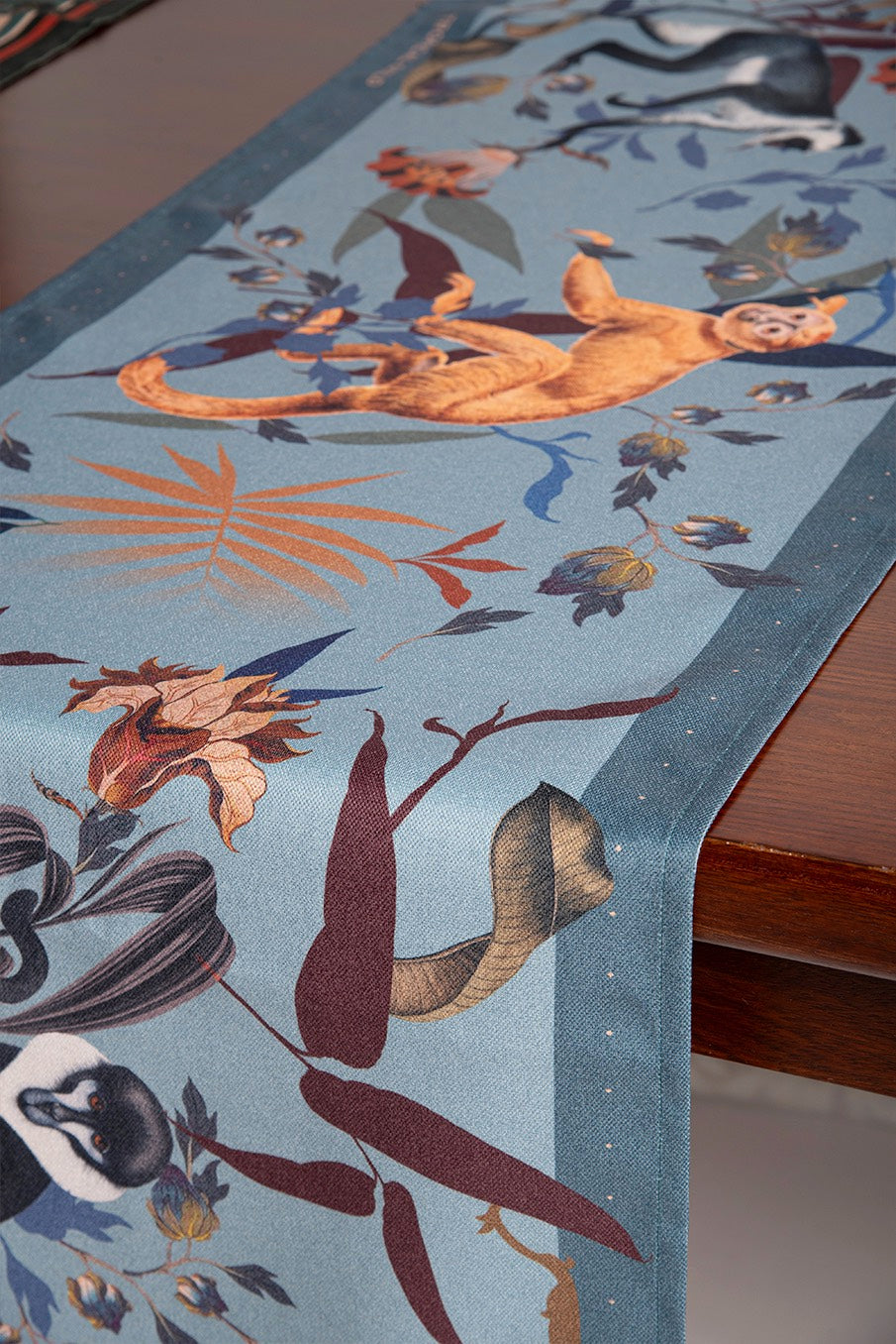 Monkeys Blue - Table Runner
