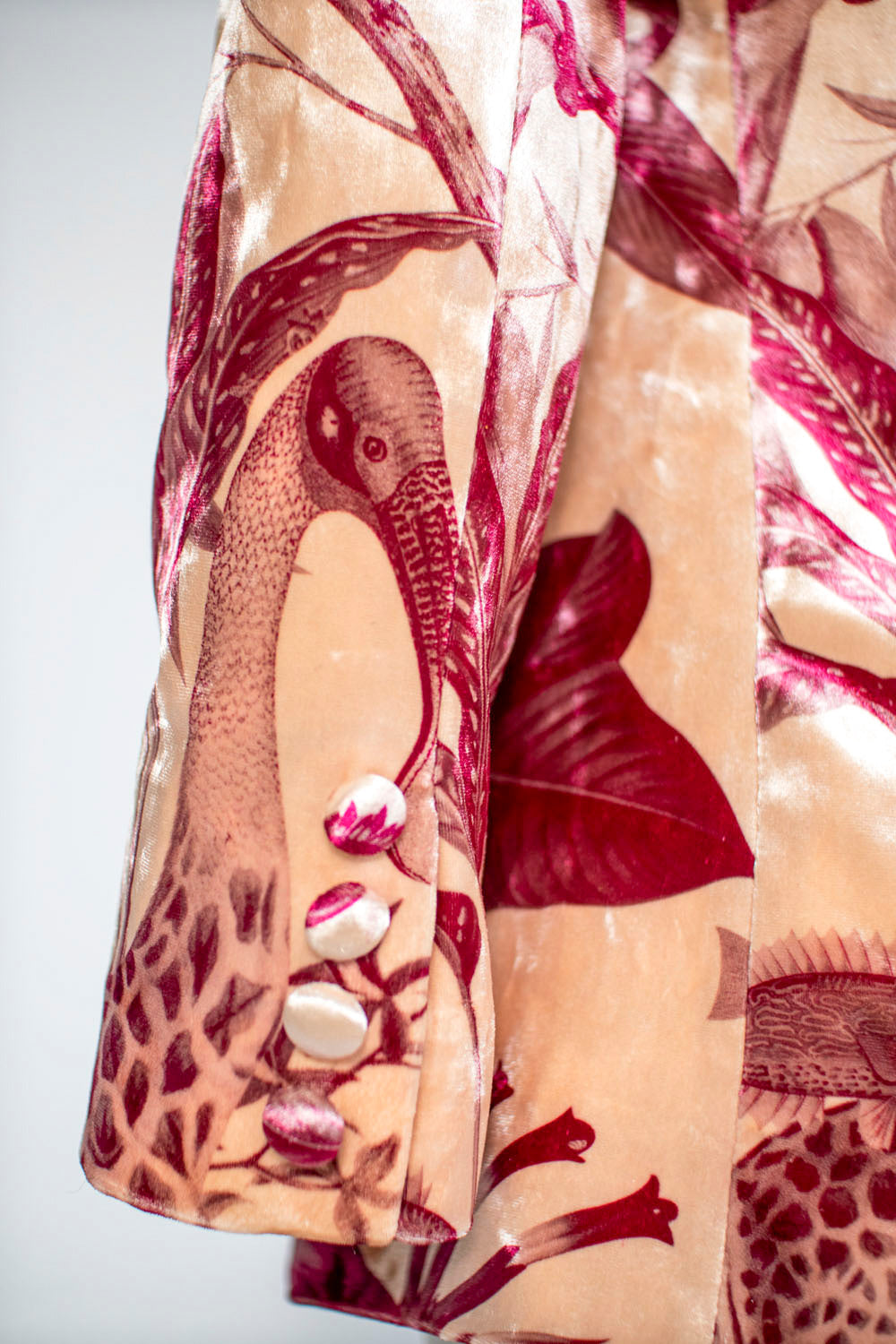 Blue Eyes Wine - Velvet Blazer