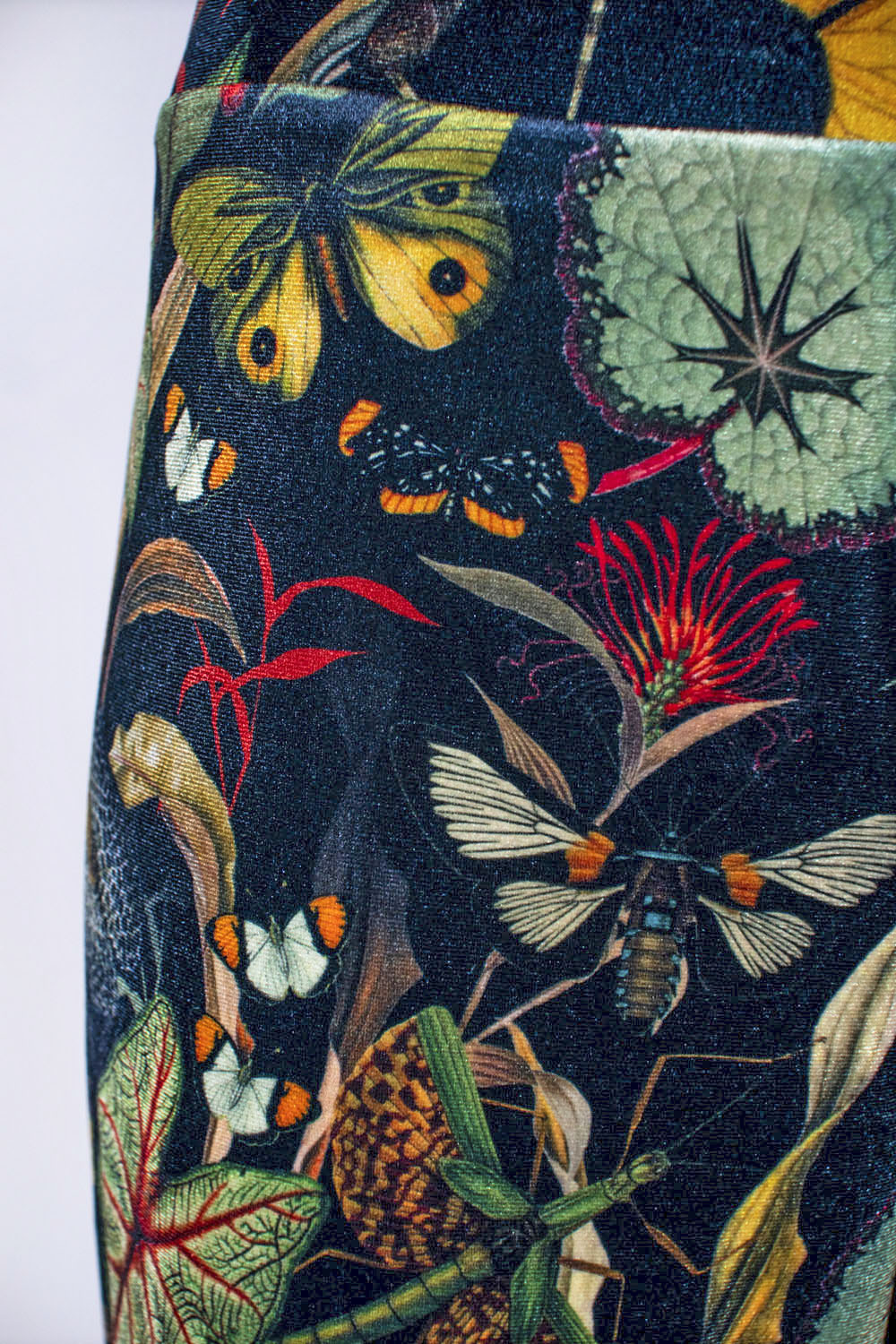 Butterfly Black - Velvet Pants