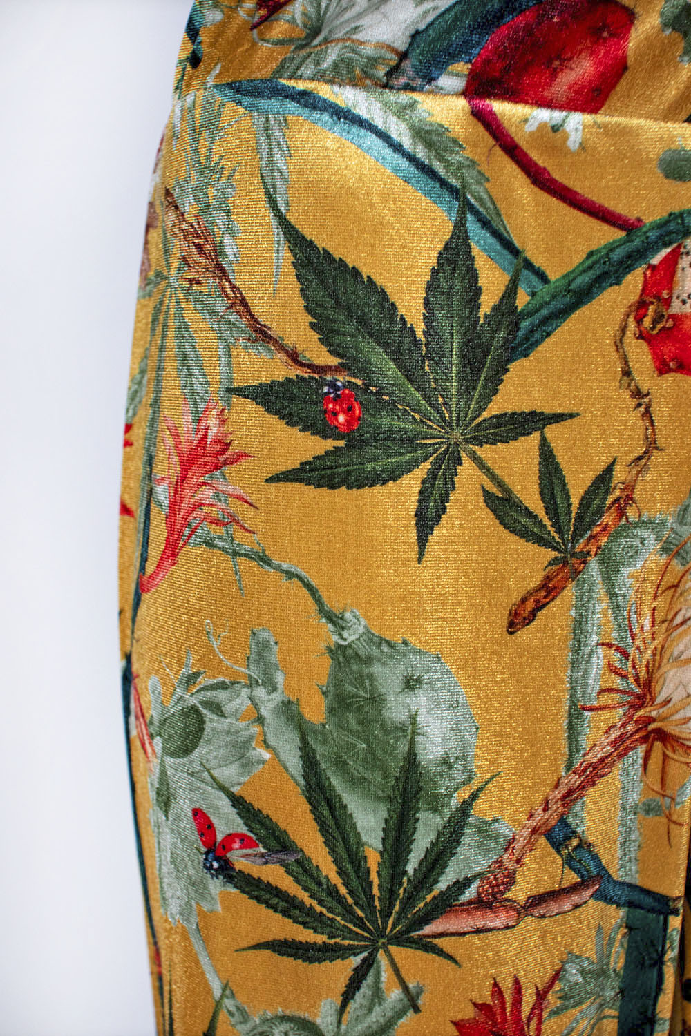Cactus Yellow - Velvet Pants