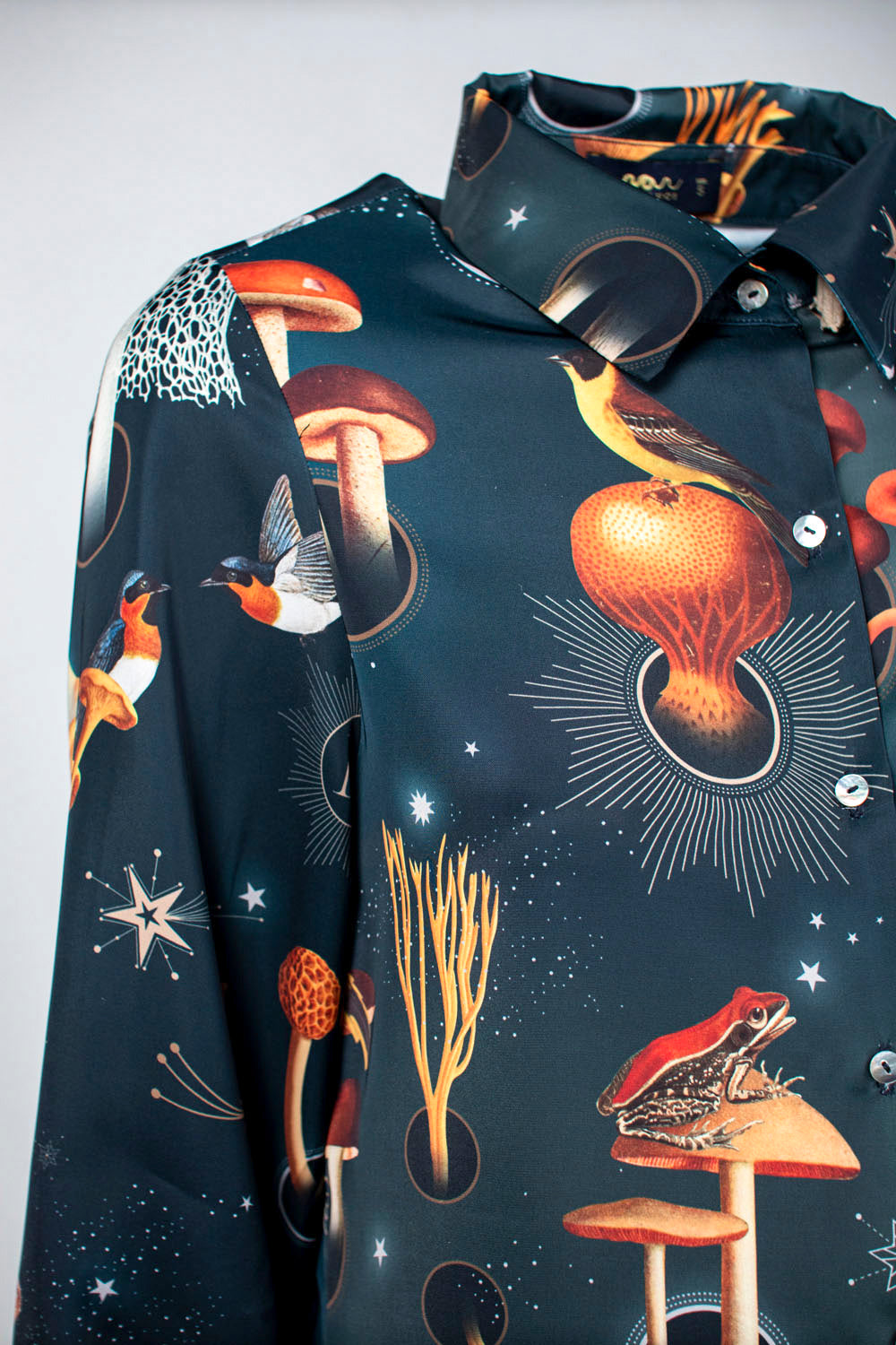 Siik Blouse - Fungi