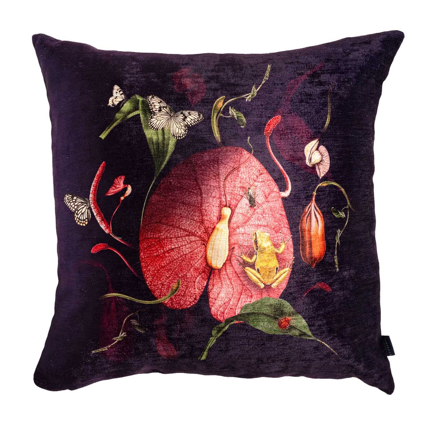 Carnivora Leaves - Velvet Pillow