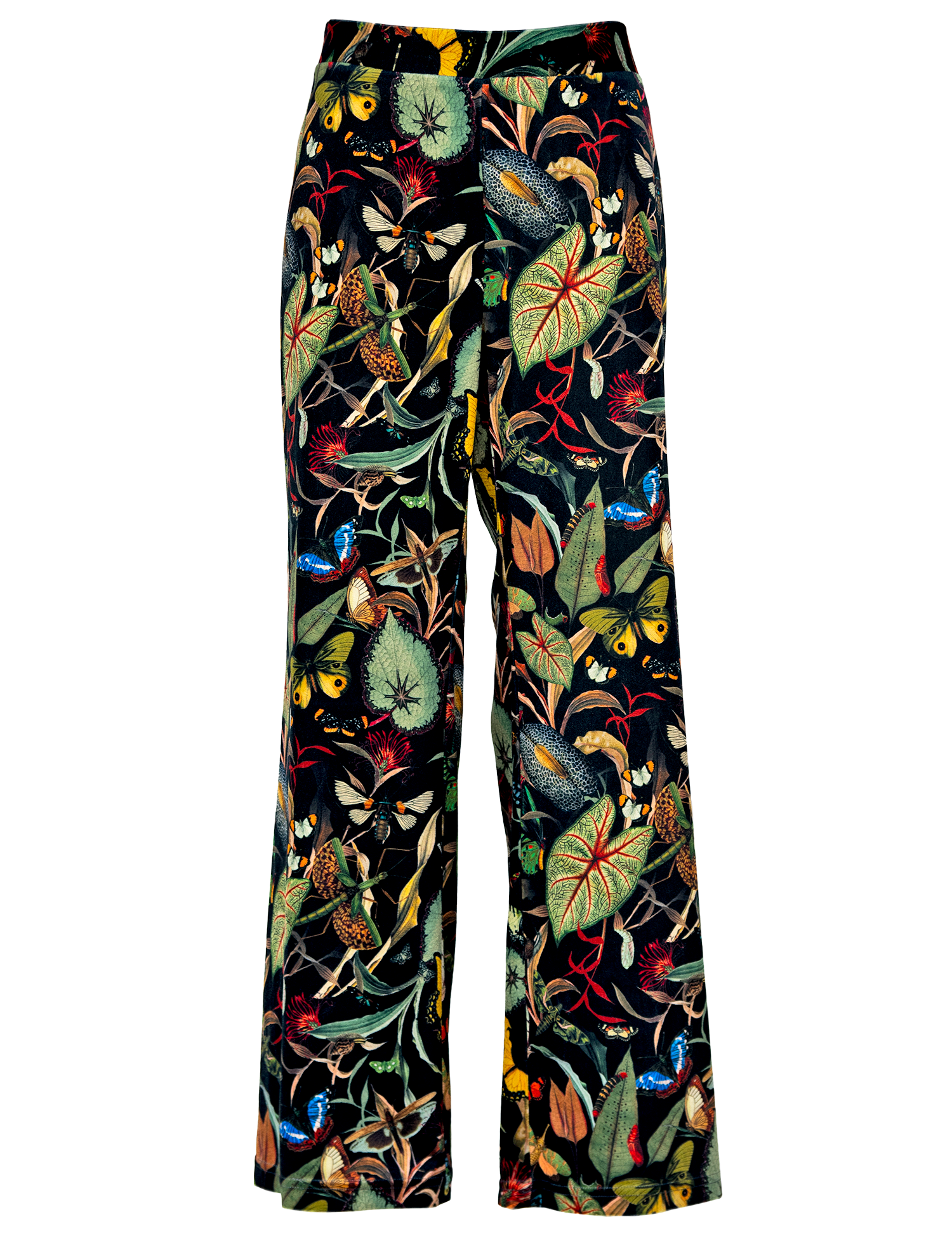 Butterfly Black - Velvet Pants