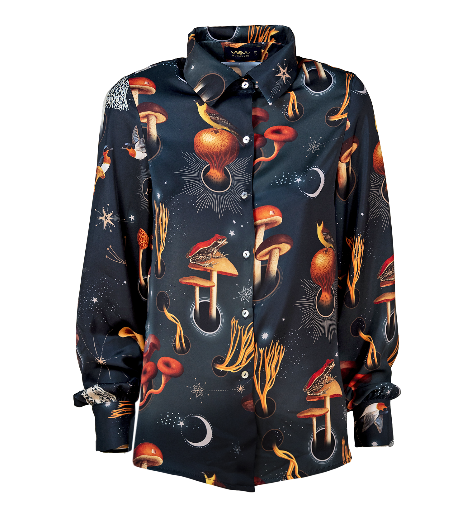 Siik Blouse - Fungi