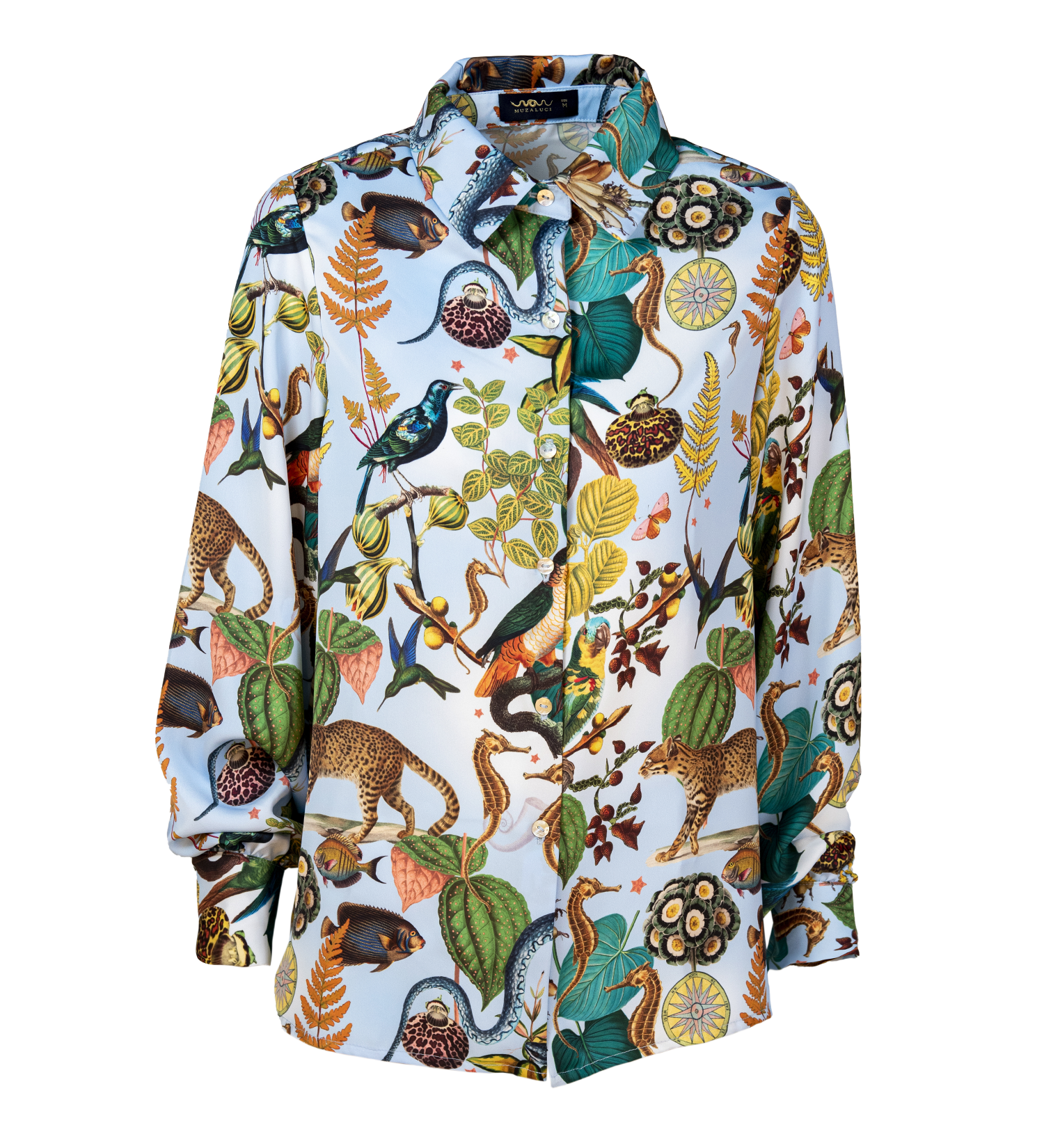 Siik Blouse - Mar del Cielo