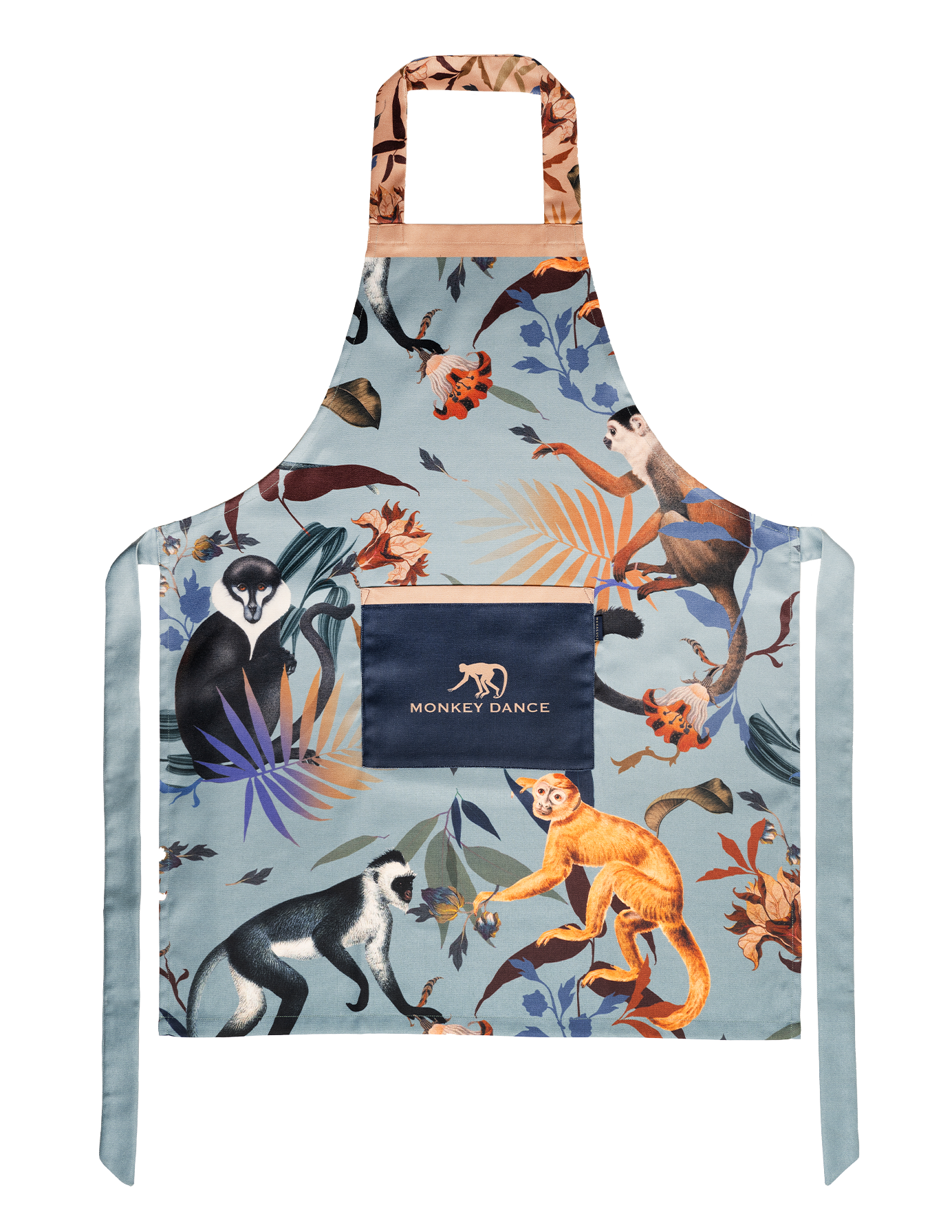 Monkeys Blue - Apron