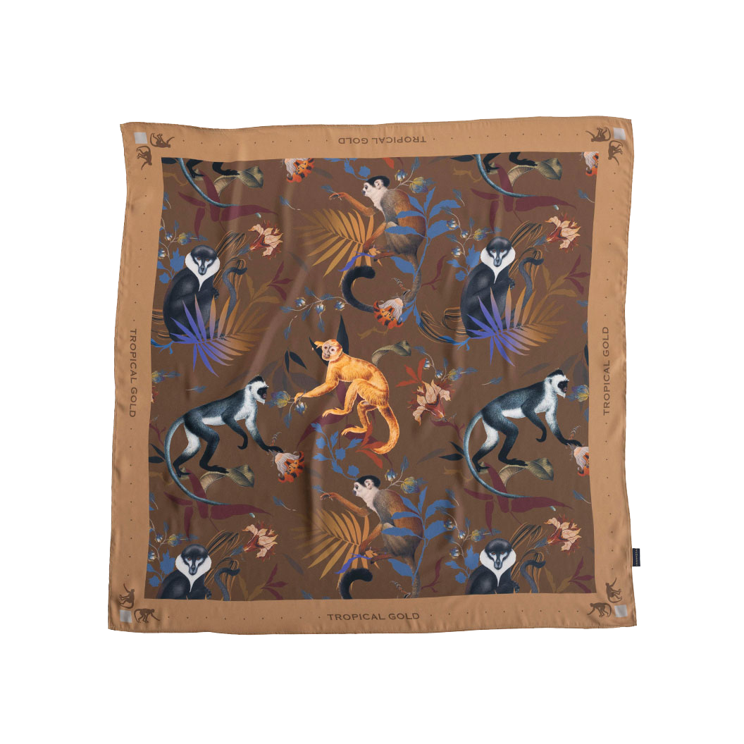 Monkeys Brown - Scarf