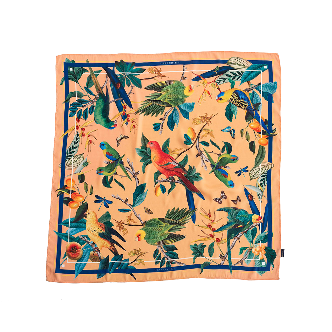 Colombian Parrots Salmon - Scarf