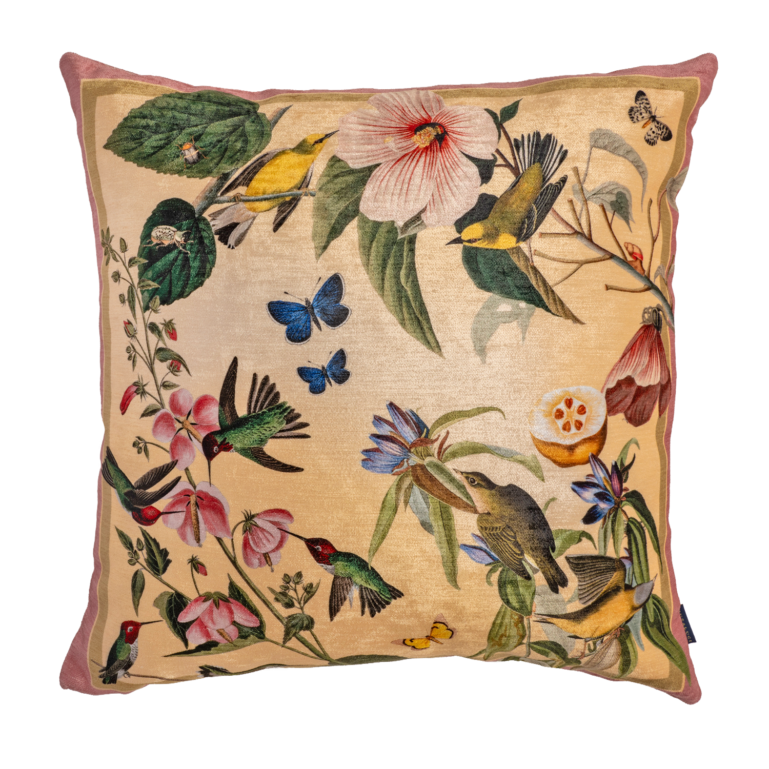 Autum Pink - Velvet Pillow