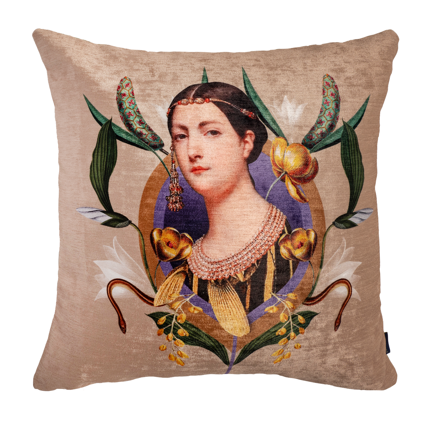 Retro Woman - Velvet Pillow