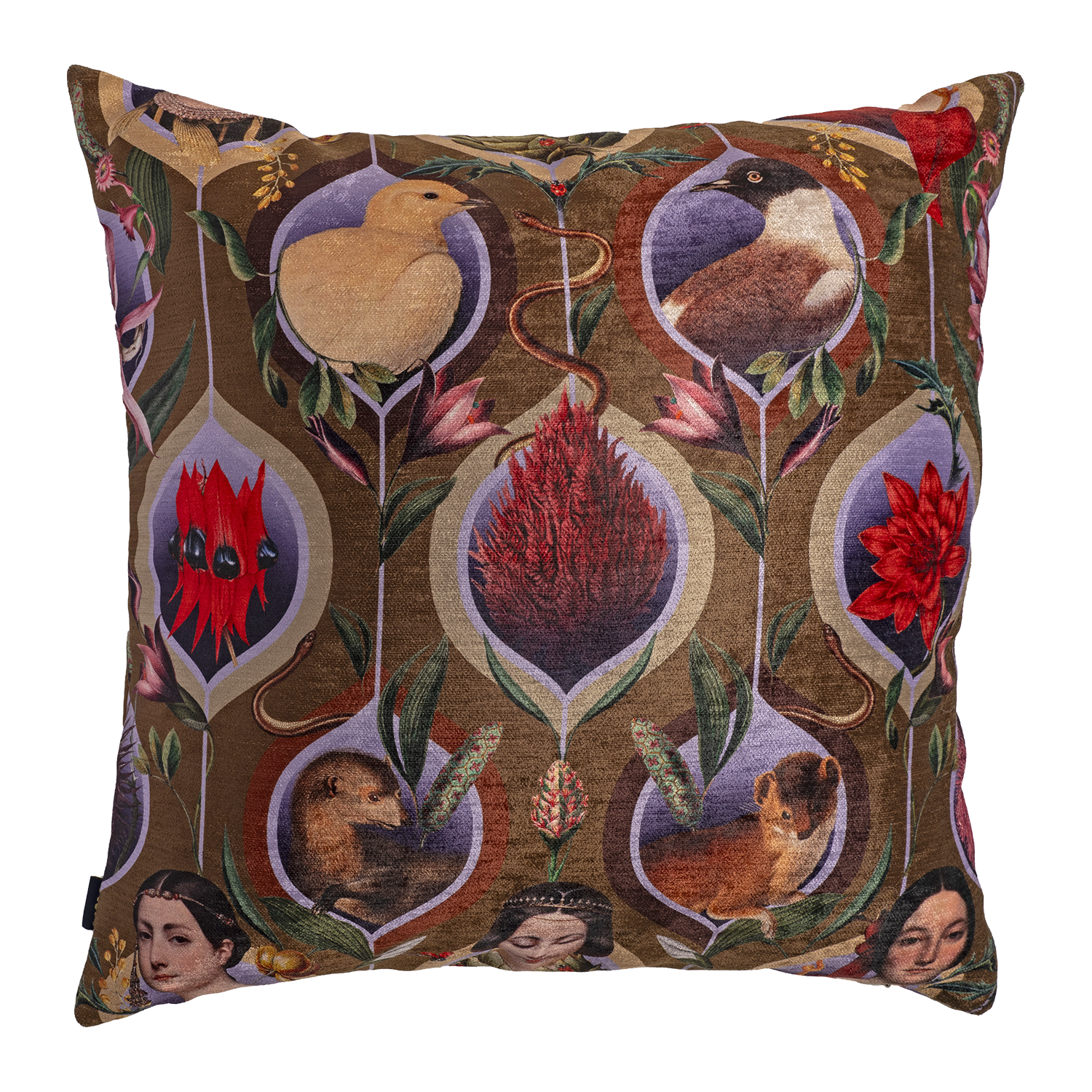 Retro Pattern - Velvet Pillow