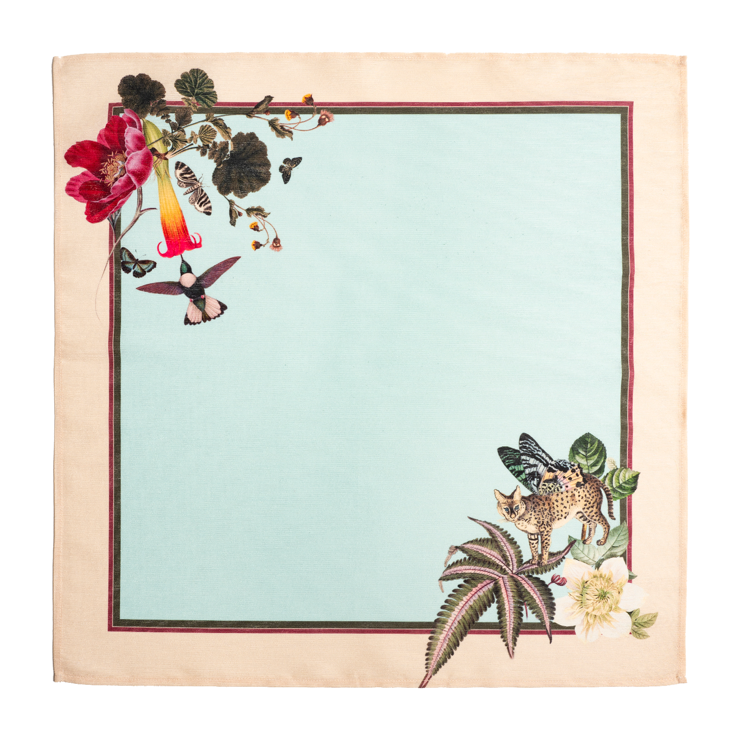 Decorative floral napkins for events