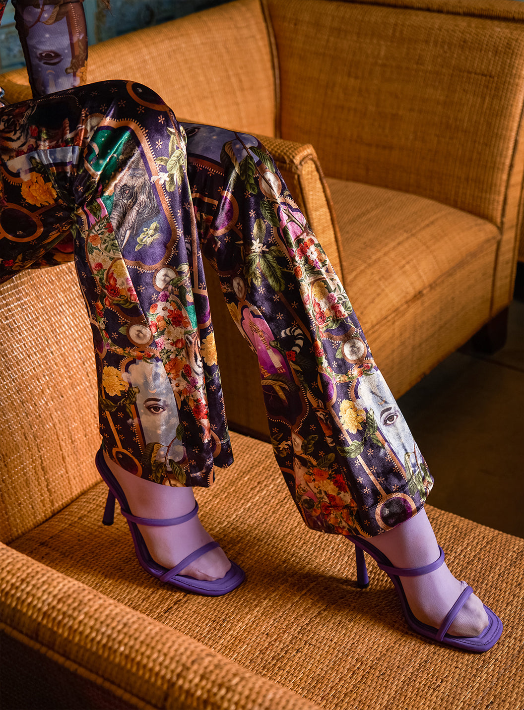 India Morado - Velvet Pants