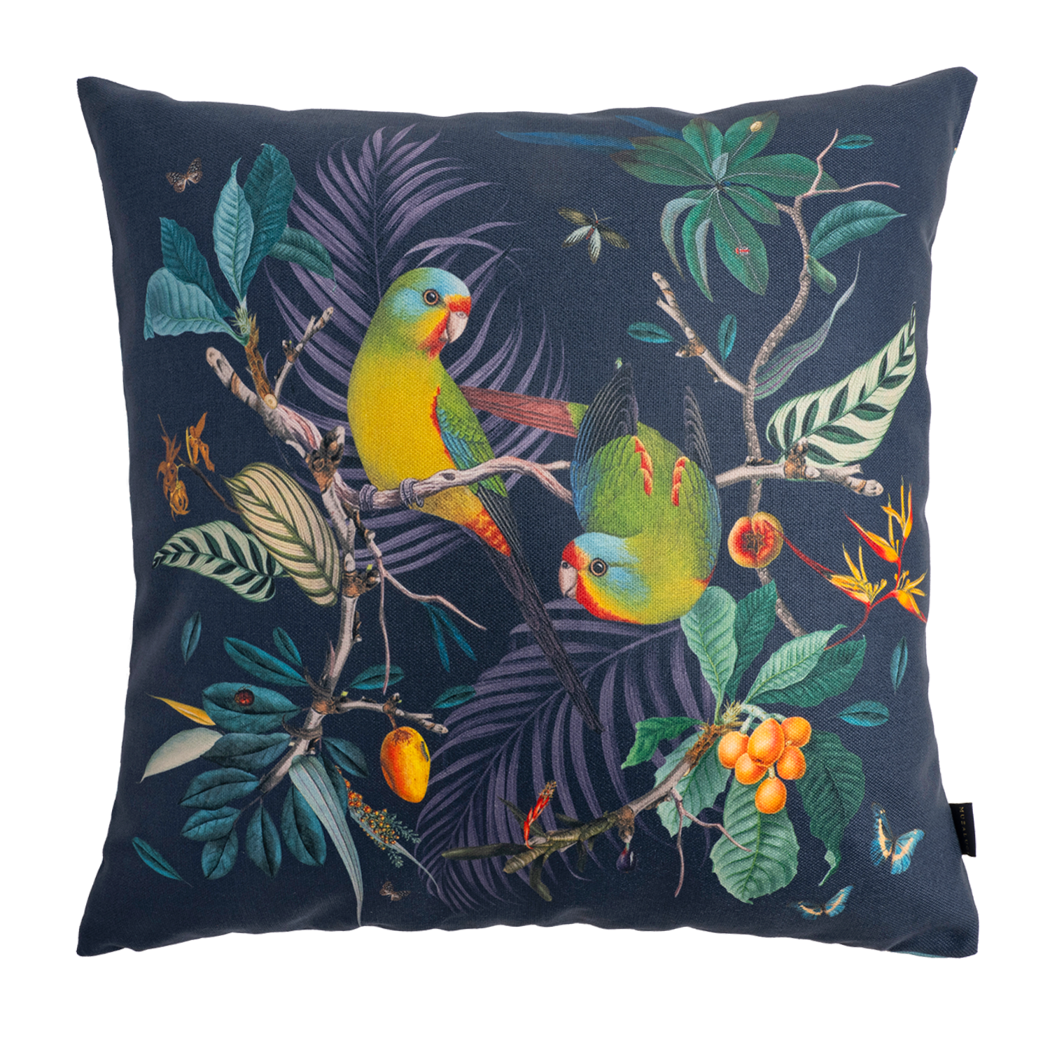 Periquitos Blue - Canvas Pillow