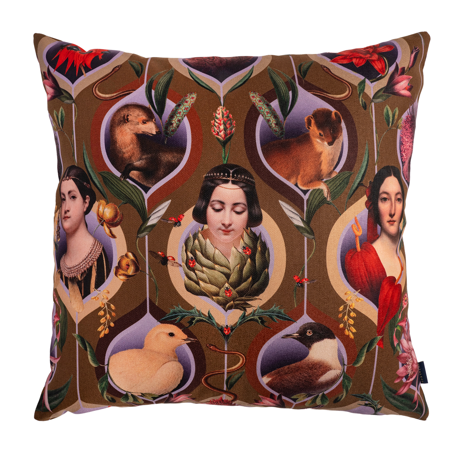 Retro Pattern - Canvas Pillow